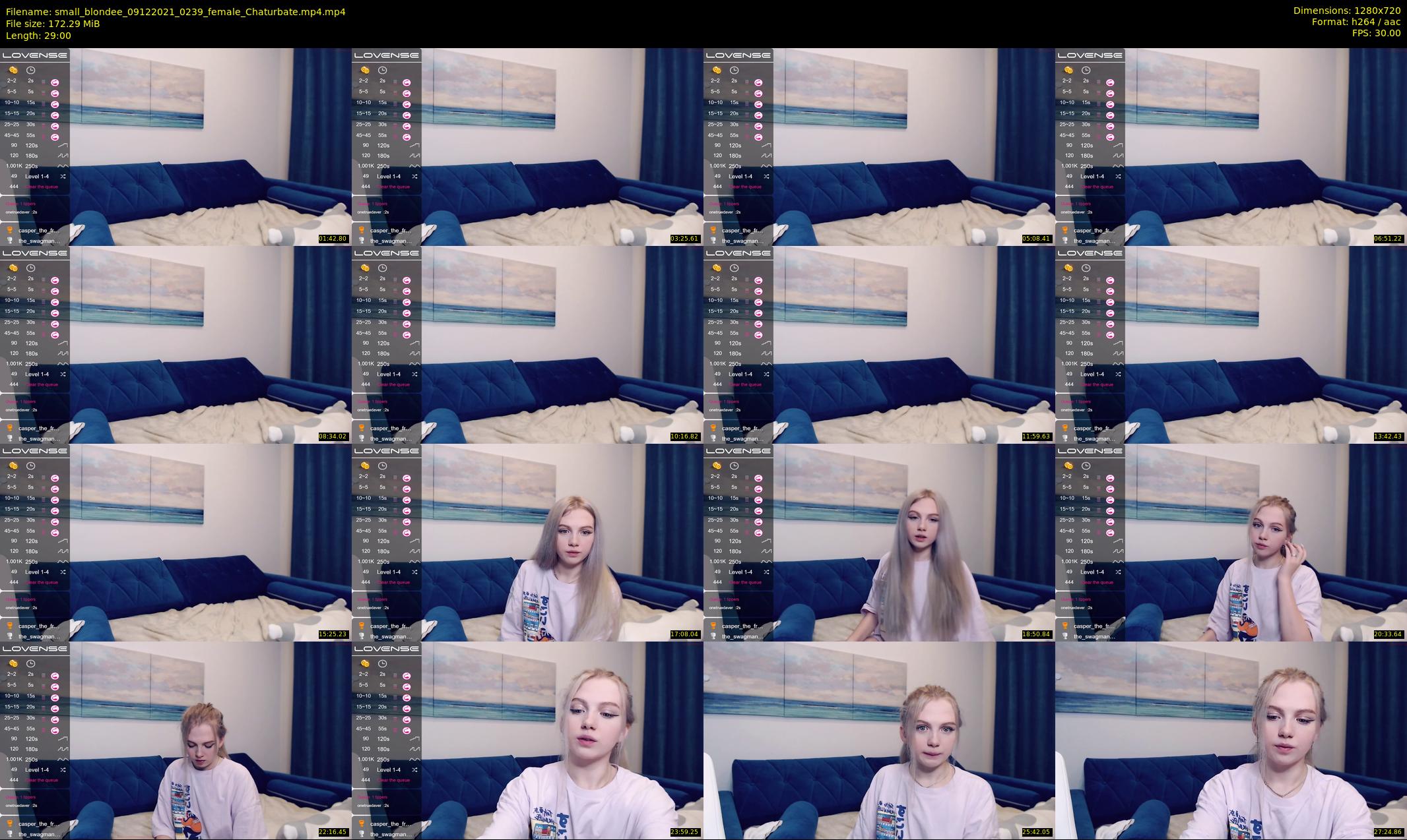 small_blondee — 29 minute Chaturbate female cam show recording, 720p, Dec 9, 2021