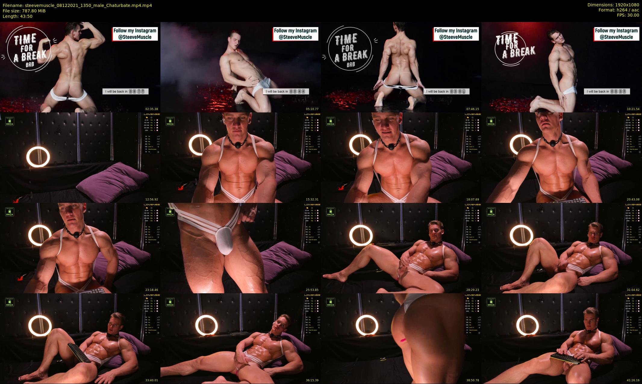 steevemuscle — 44 minute Chaturbate male cam show recording, 1080p, Dec 8, 2021