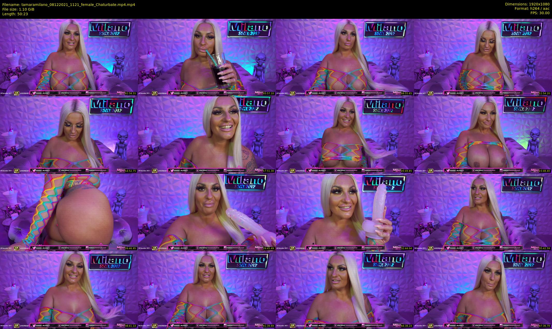 tamaramilano — 51 minute Chaturbate female cam show recording, 1080p, Dec 8, 2021