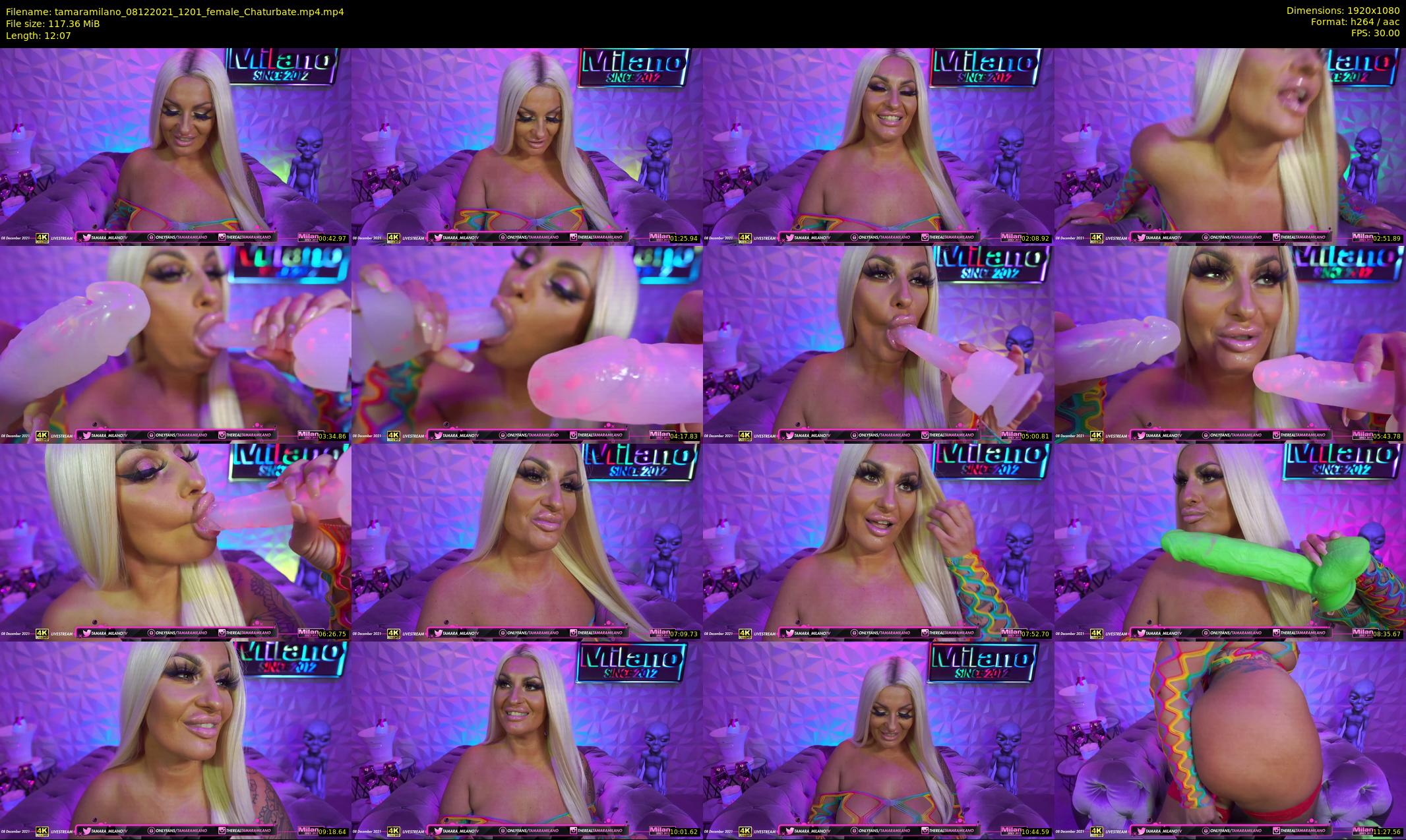 tamaramilano — 13 minute Chaturbate female cam show recording, 1080p, Dec 8, 2021