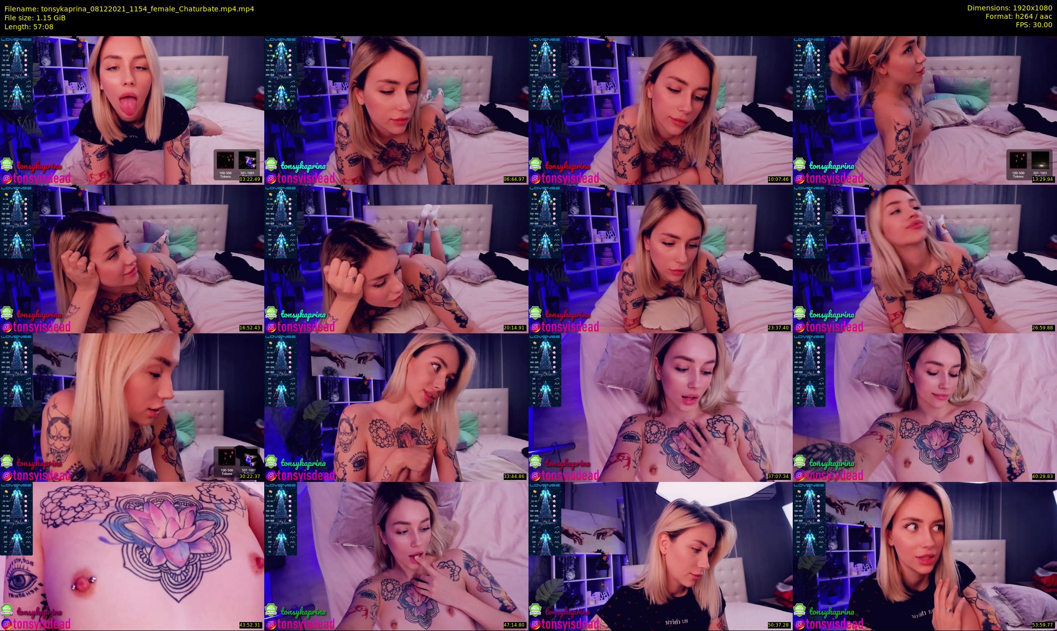 tonsykaprina — 58 minute Chaturbate couple cam show recording, 1080p, Dec 8, 2021