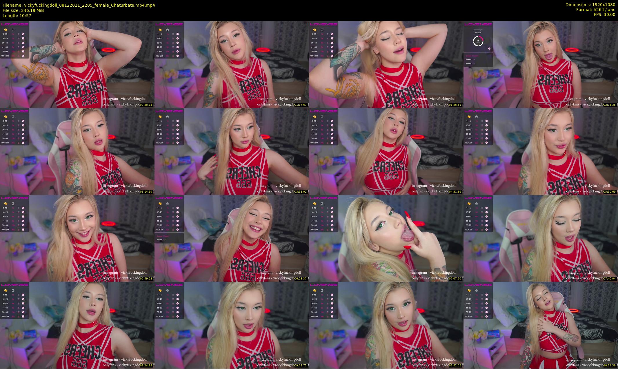 vickyfuckingdoll — 11 minute Chaturbate female cam show recording, 1080p, Dec 8, 2021