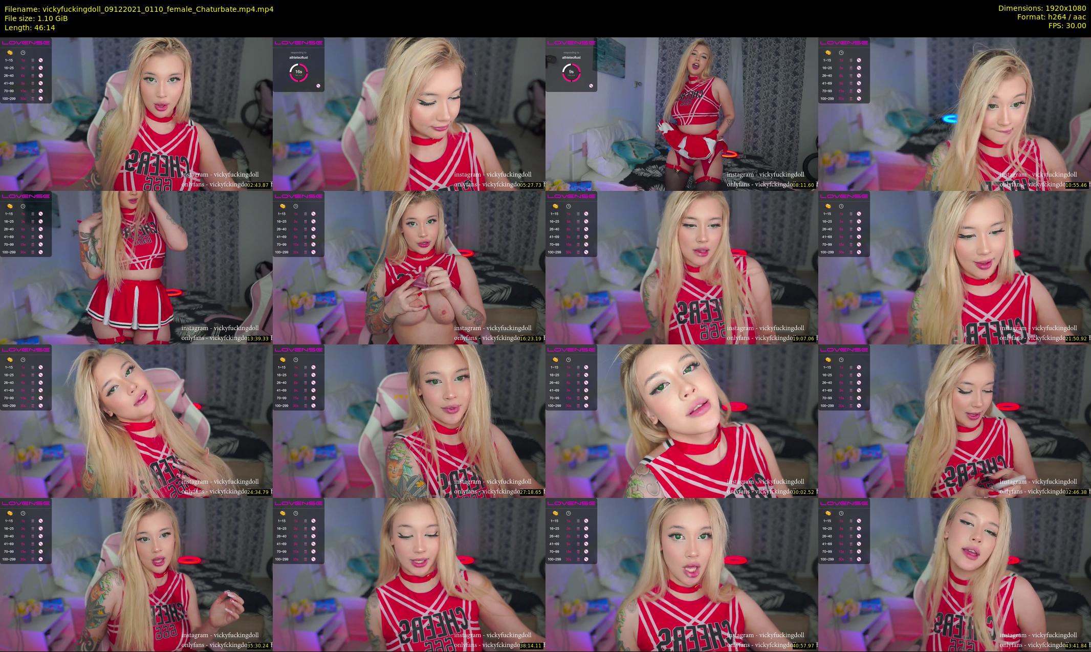 vickyfuckingdoll — 47 minute Chaturbate female cam show recording, 1080p, Dec 9, 2021