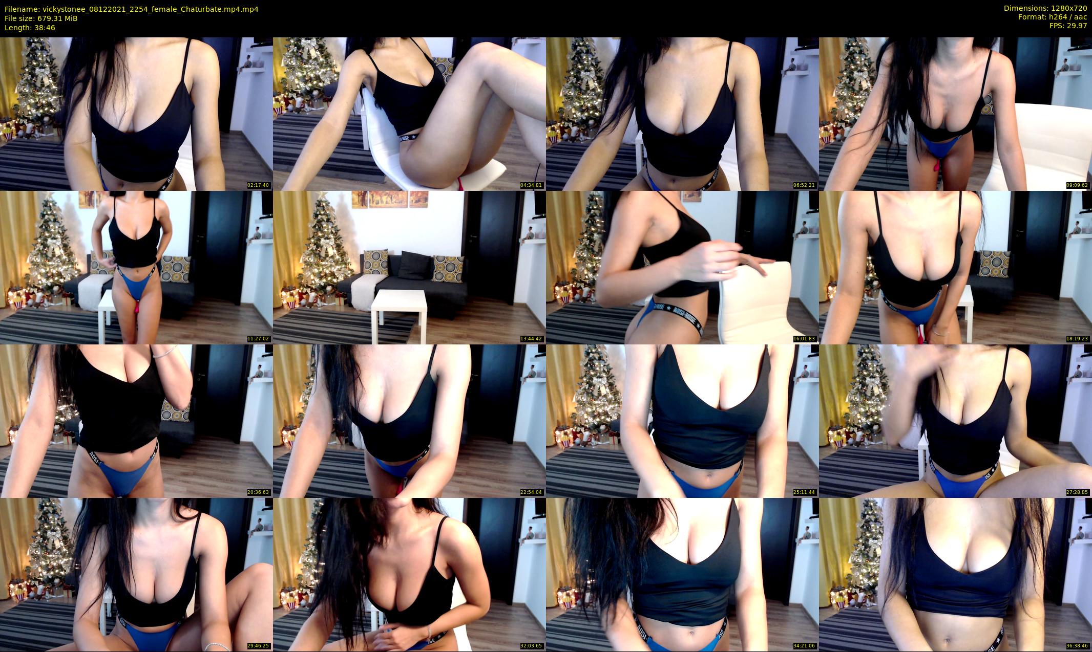 vickystonee — 39 minute Chaturbate female cam show recording, 720p, Dec 8, 2021