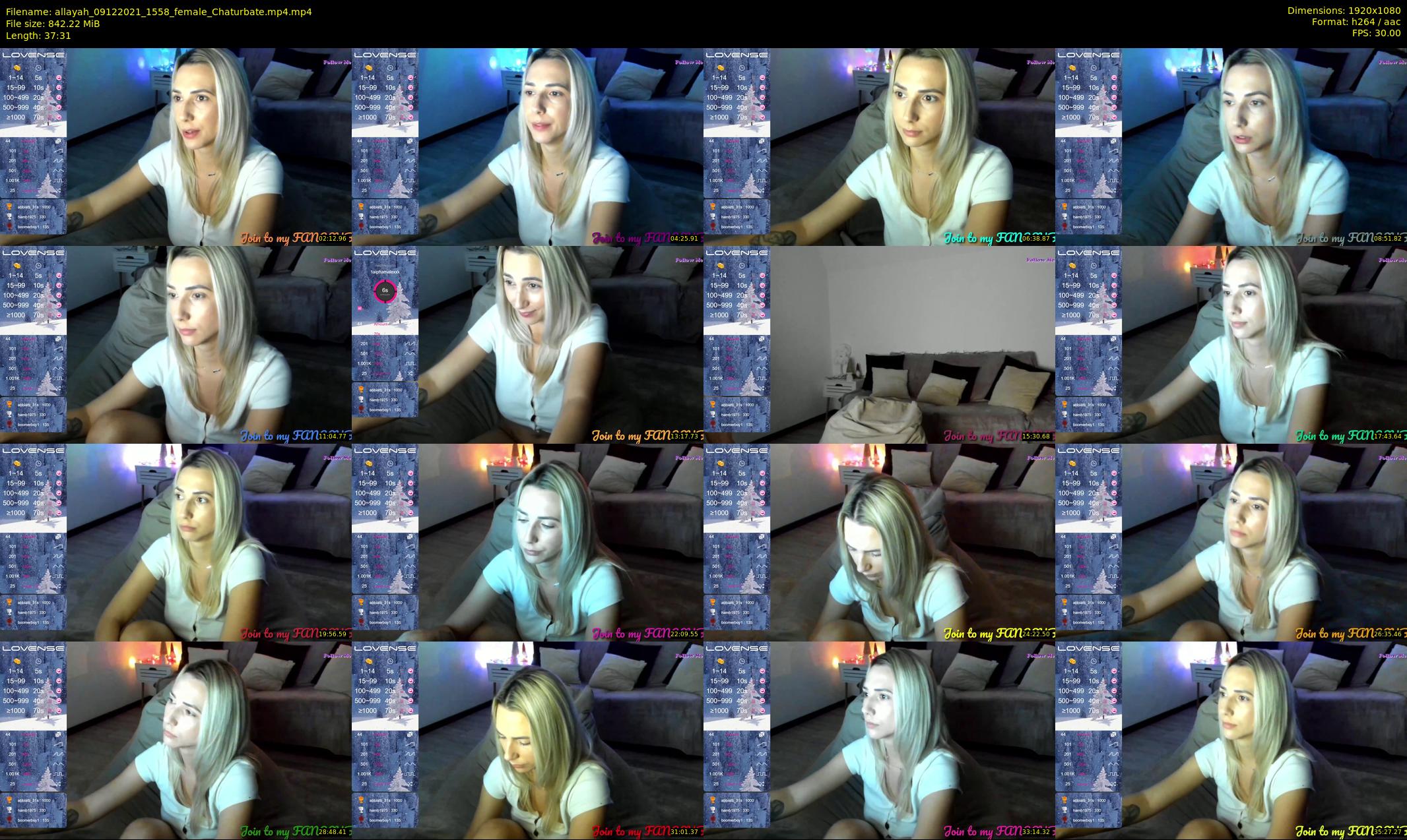 allayah — 38 minute Chaturbate female cam show recording, 1080p, Dec 9, 2021