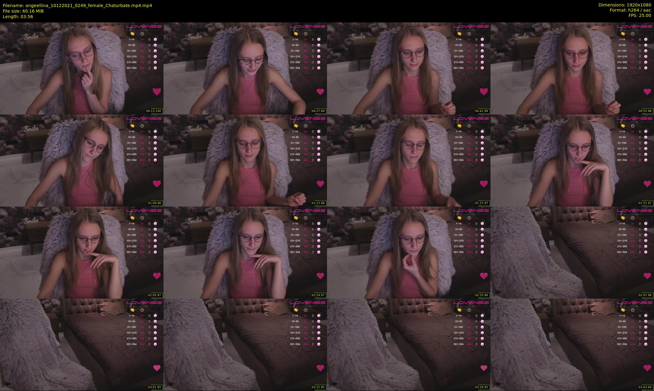 angeellina — 4 minute Chaturbate female cam show recording, 1080p, Dec 10, 2021
