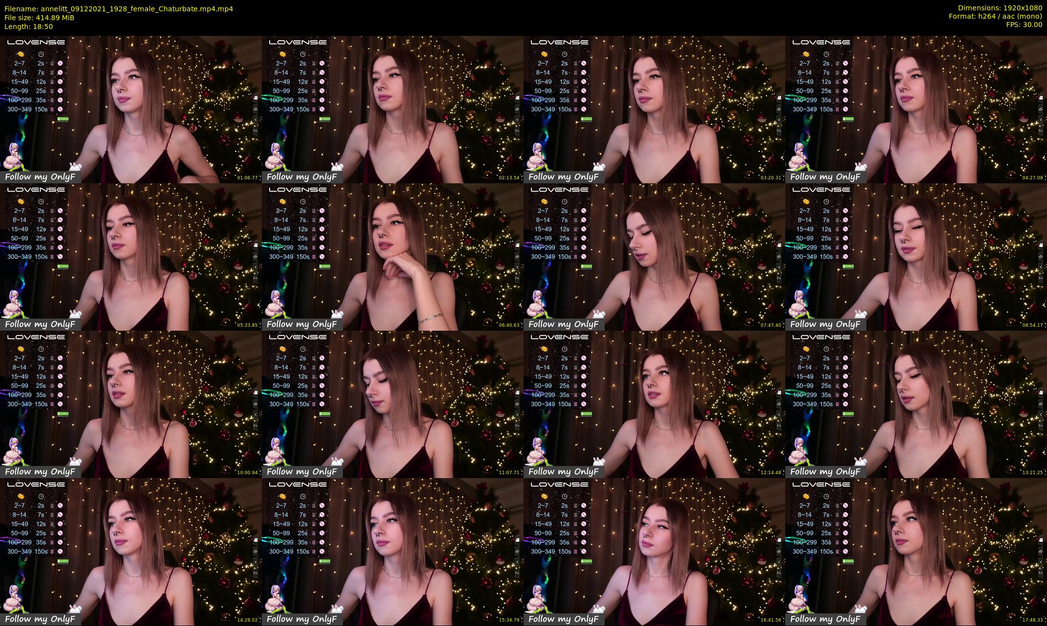 annelitt — 19 minute Chaturbate female cam show recording, 1080p, Dec 9, 2021