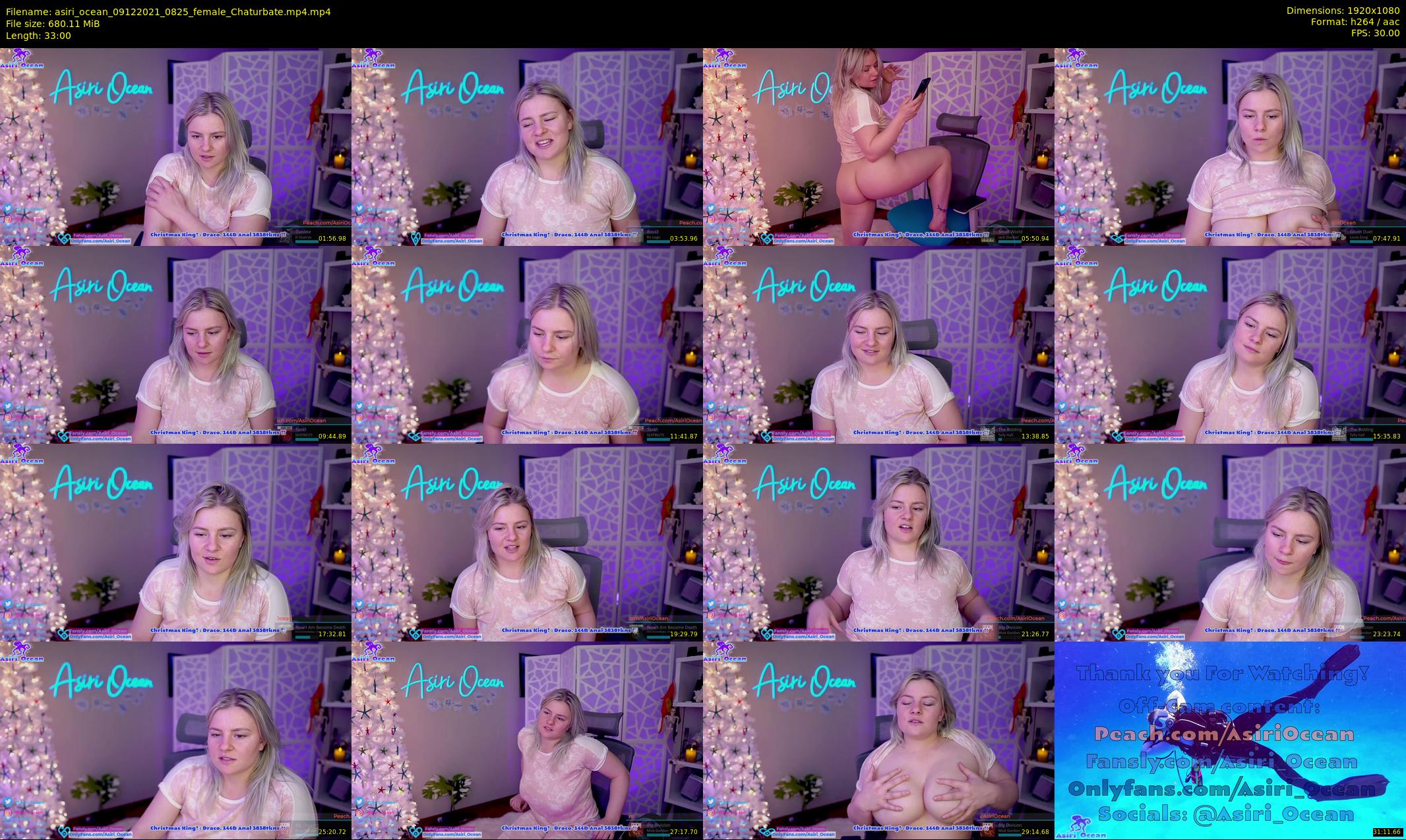 asiri_ocean — 33 minute Chaturbate female cam show recording, 1080p, Dec 9, 2021