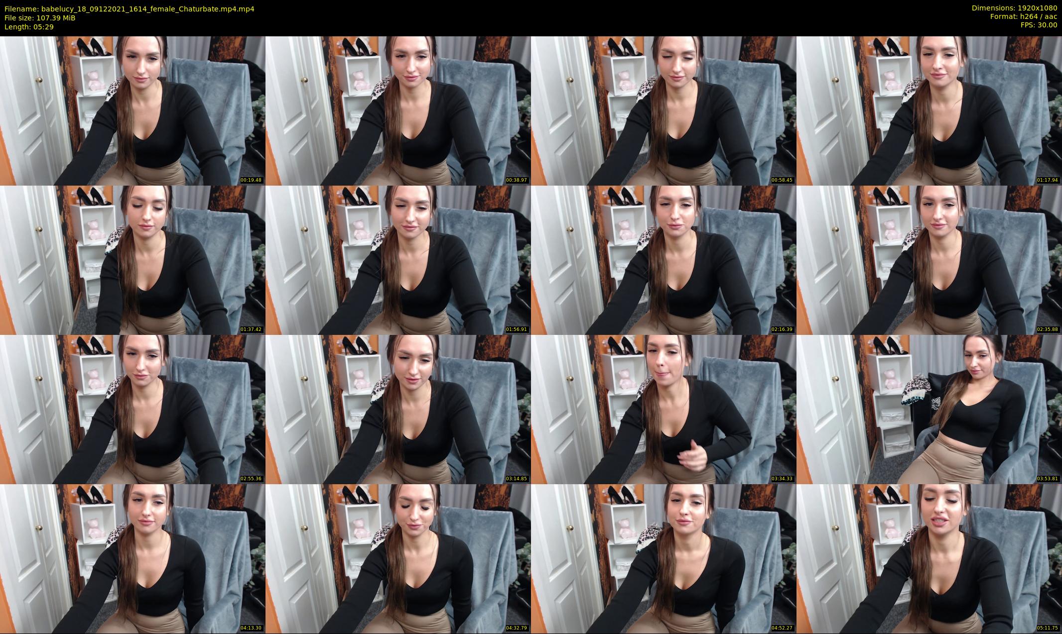 babelucy_18 — 6 minute Chaturbate female cam show recording, 1080p, Dec 9, 2021
