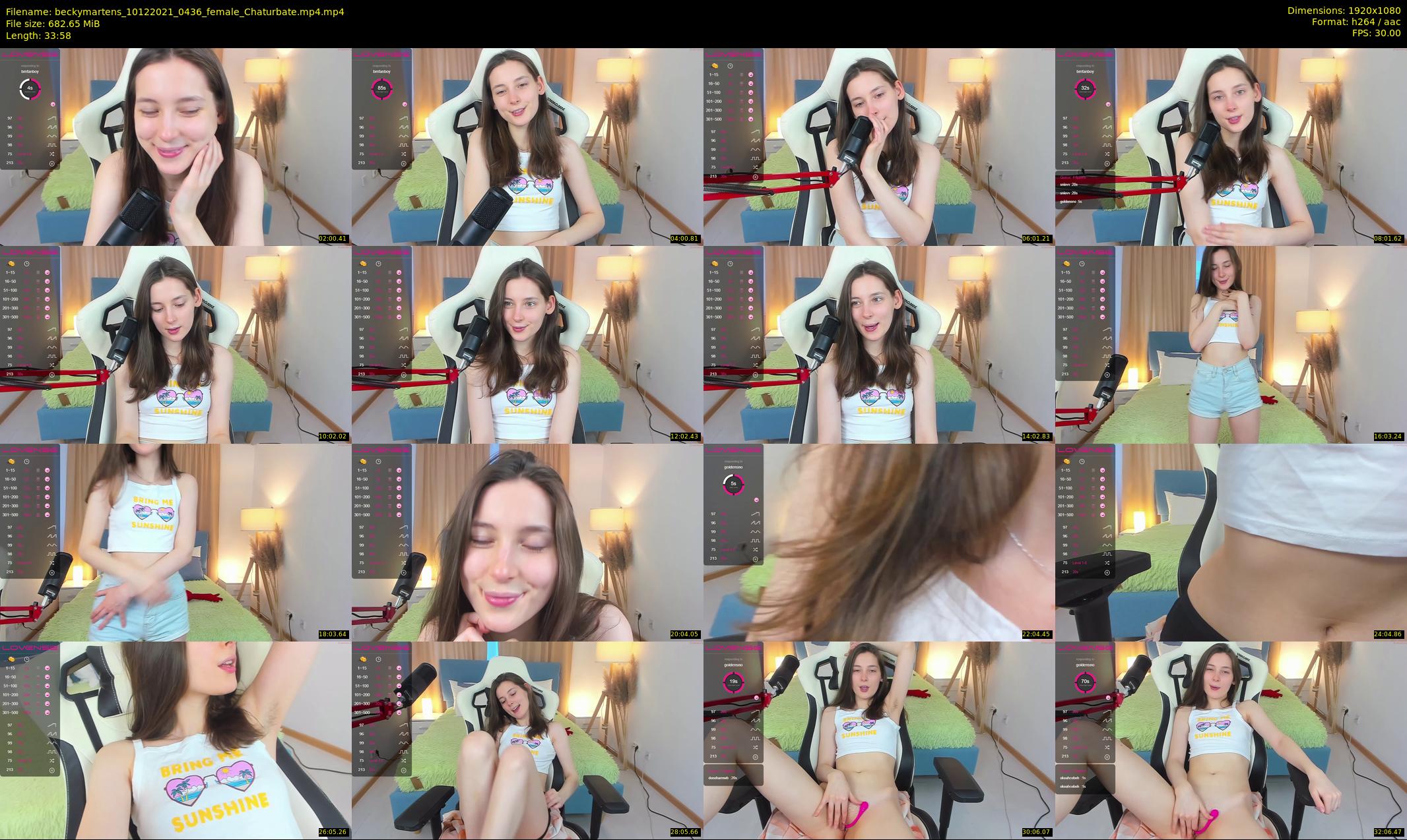 beckymartens — 34 minute Chaturbate female cam show recording, 1080p, Dec 10, 2021