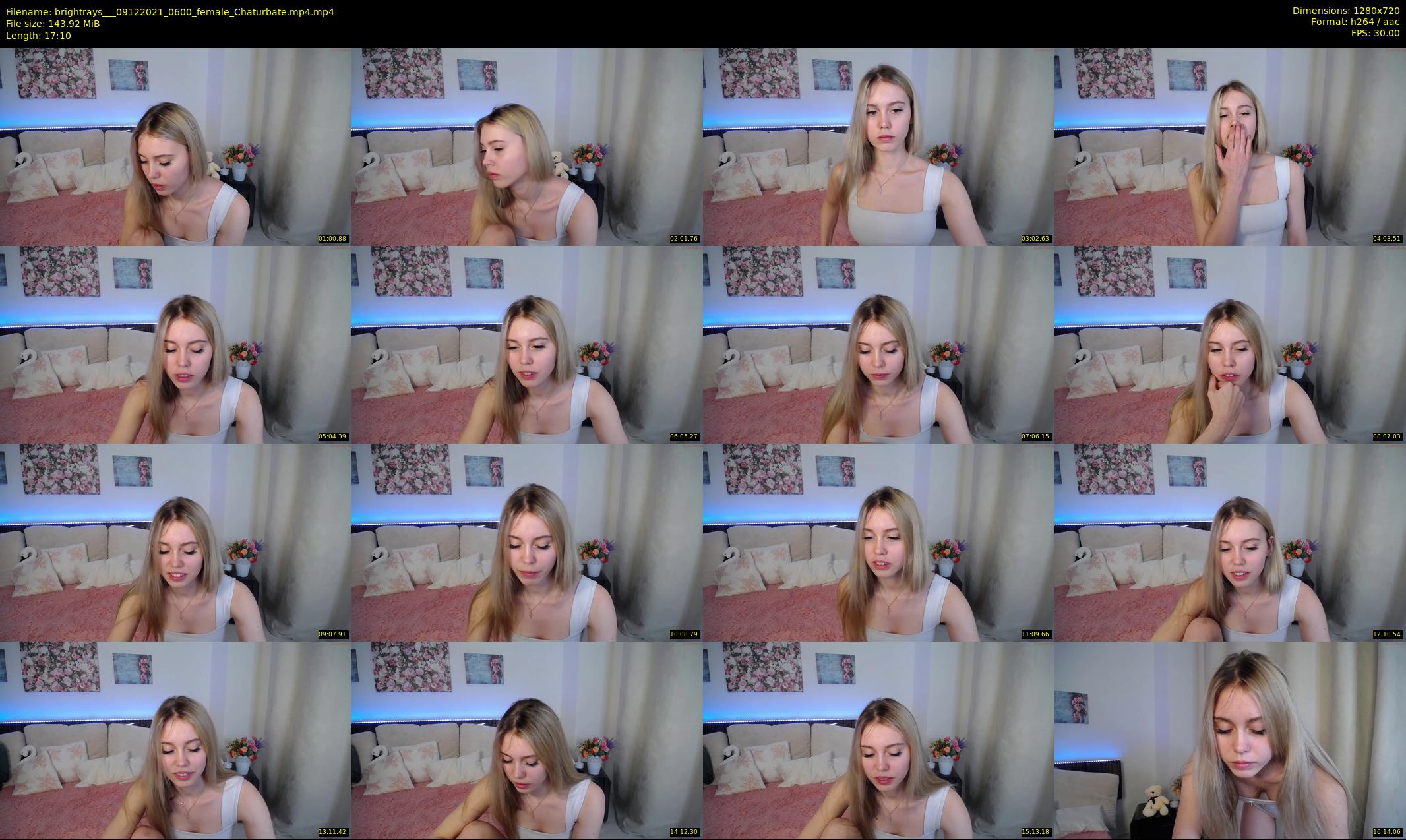 brightrays__ — 18 minute Chaturbate female cam show recording, 720p, Dec 9, 2021