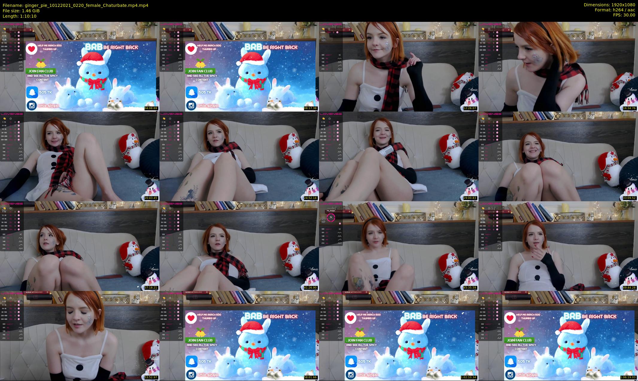 ginger_pie — 71 minute Chaturbate female cam show recording, 1080p, Dec 10, 2021