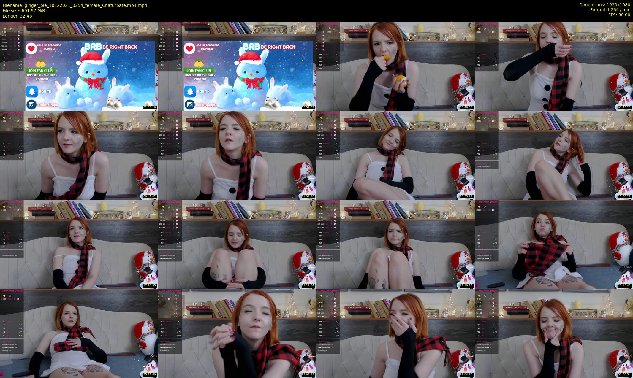 ginger_pie — 33 minute Chaturbate female cam show recording, 1080p, Dec 10, 2021