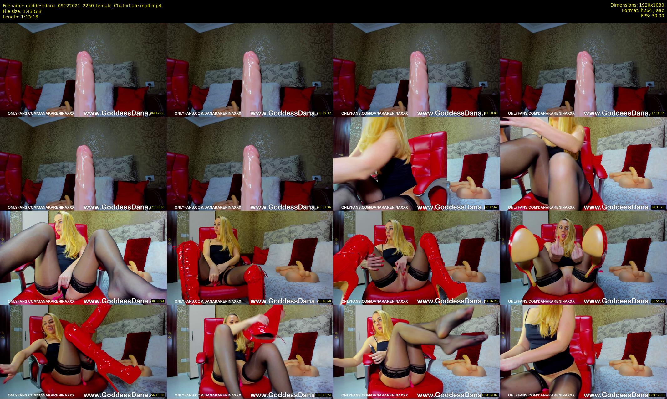 goddessdana — 74 minute Chaturbate female cam show recording, 1080p, Dec 9, 2021