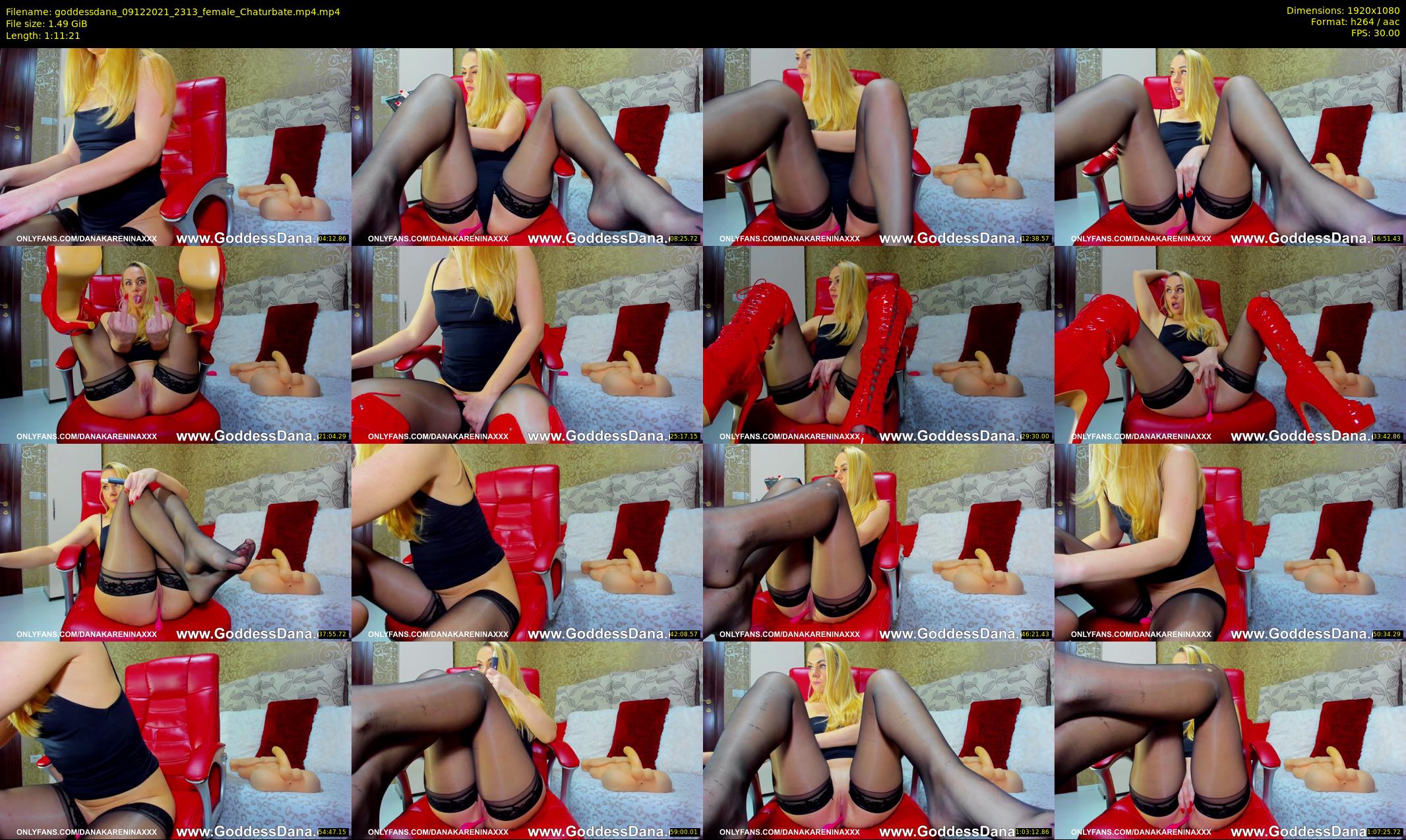 goddessdana — 72 minute Chaturbate female cam show recording, 1080p, Dec 9, 2021