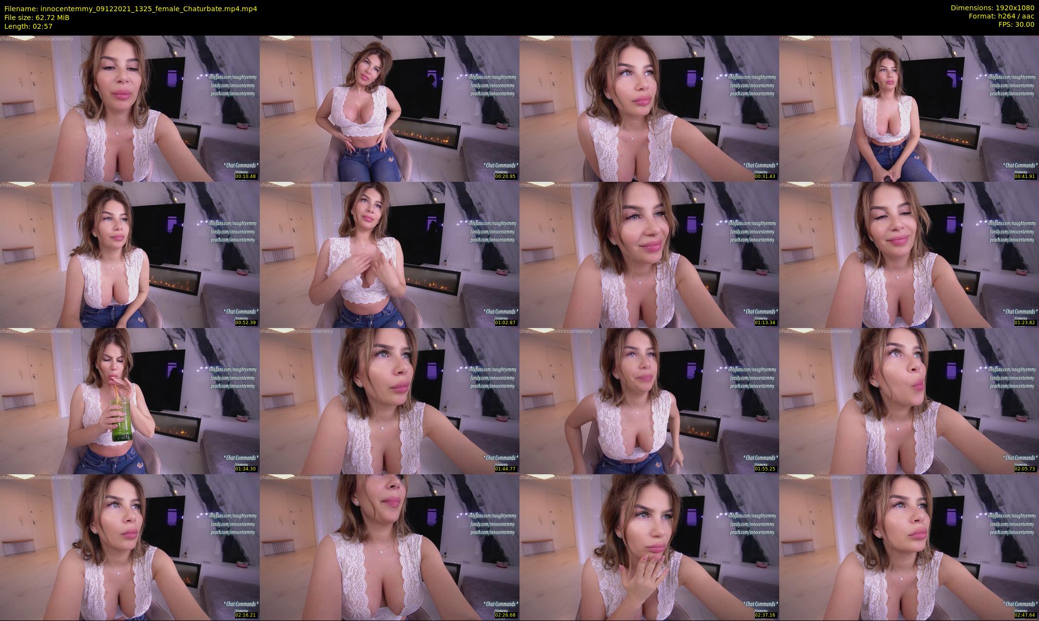 innocentemmy — 3 minute Chaturbate female cam show recording, 1080p, Dec 9, 2021