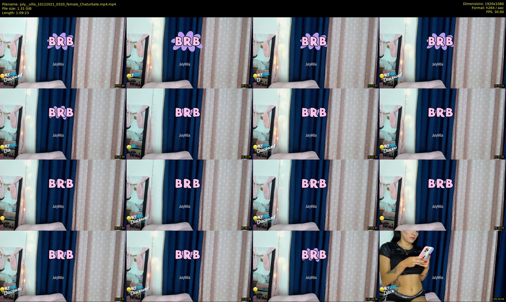july__villa — 70 minute Chaturbate female cam show recording, 1080p, Dec 10, 2021