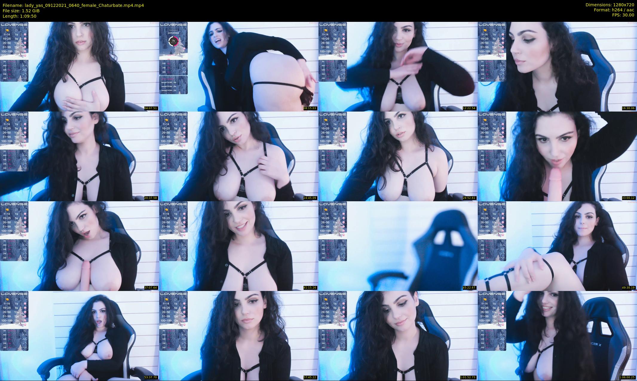 lady_yas — 70 minute Chaturbate female cam show recording, 720p, Dec 9, 2021