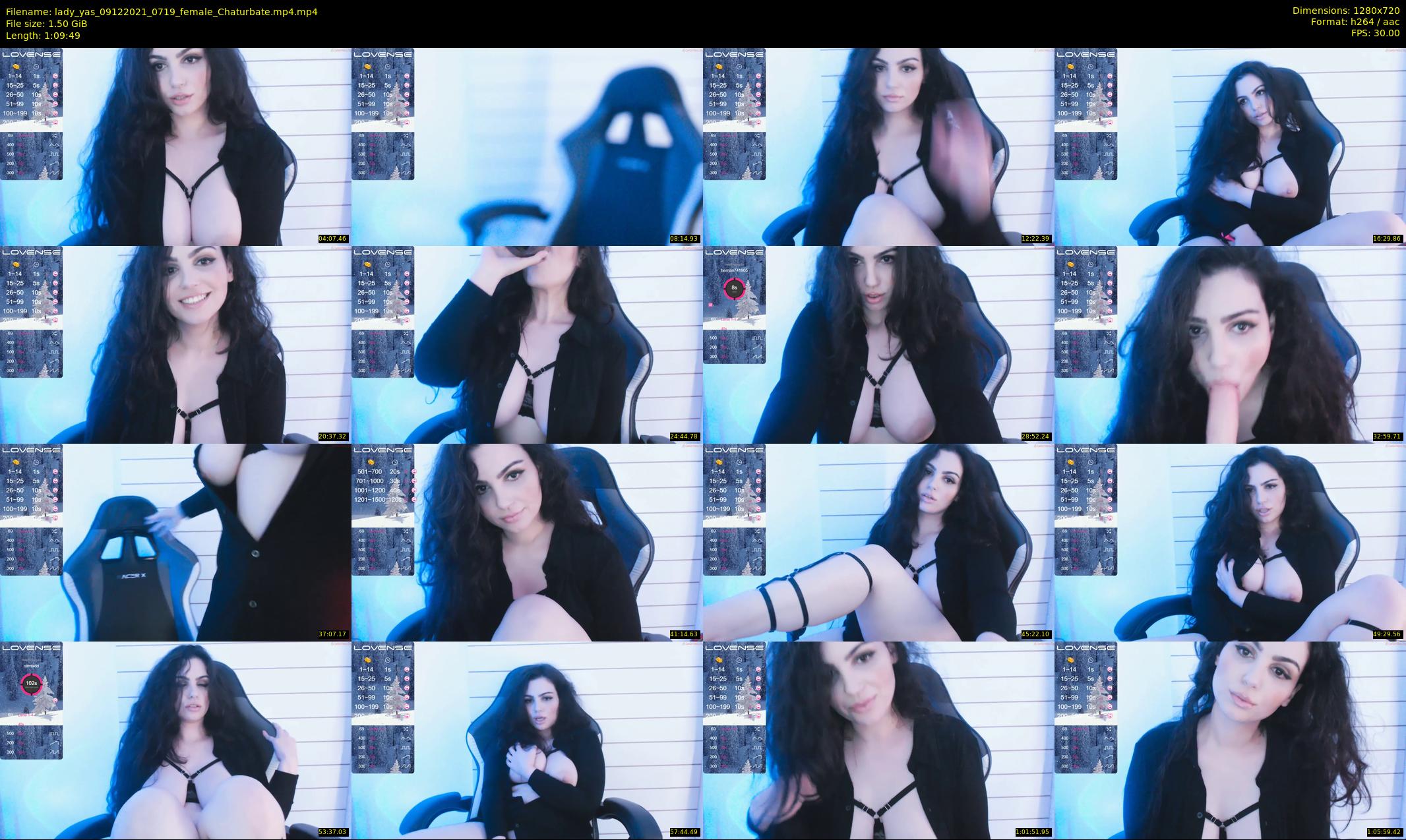 lady_yas — 70 minute Chaturbate female cam show recording, 720p, Dec 9, 2021