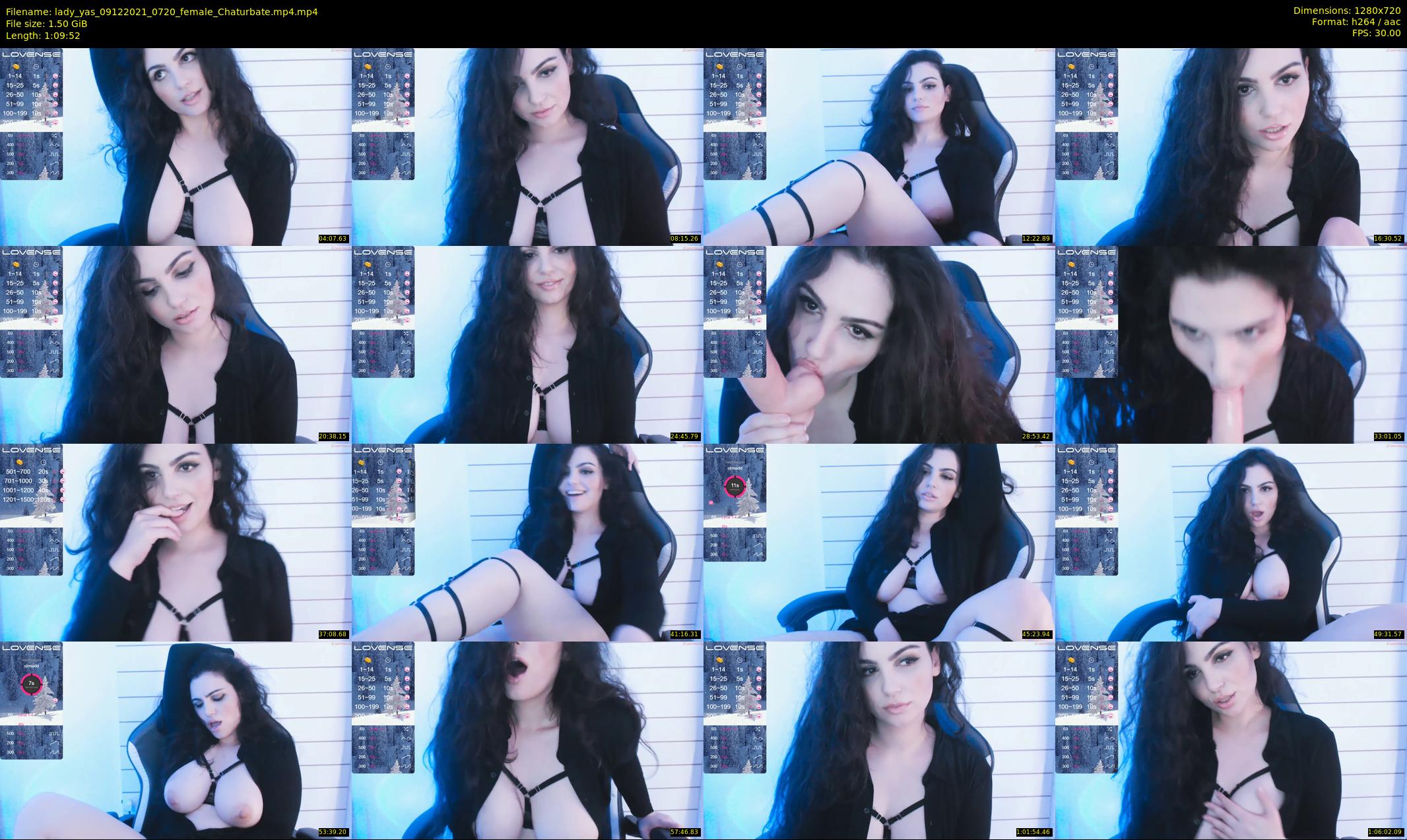 lady_yas — 70 minute Chaturbate female cam show recording, 720p, Dec 9, 2021