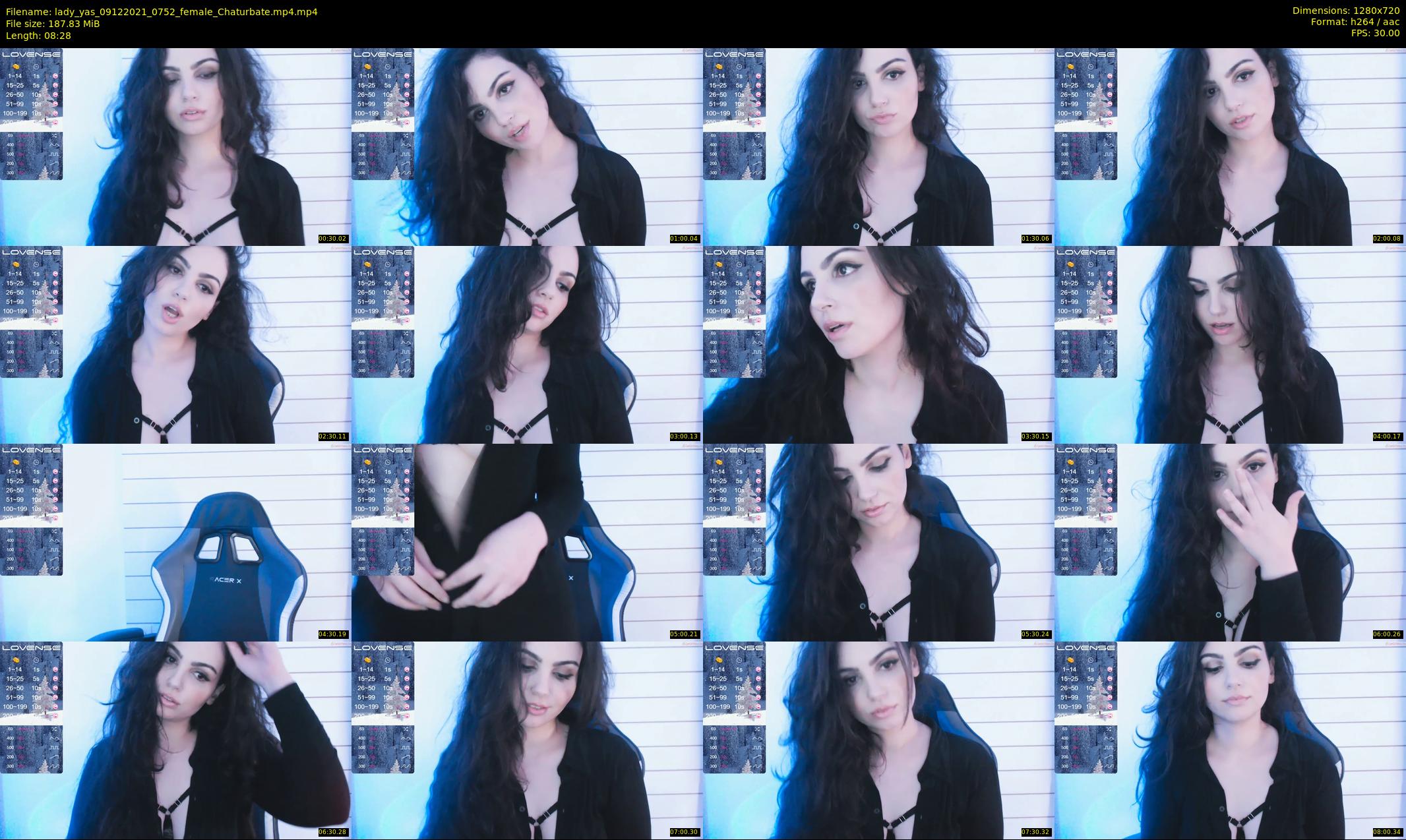 lady_yas — 9 minute Chaturbate female cam show recording, 720p, Dec 9, 2021