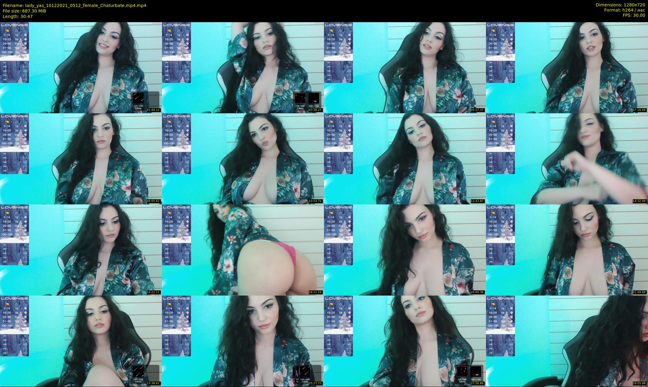 lady_yas — 31 minute Chaturbate female cam show recording, 720p, Dec 10, 2021