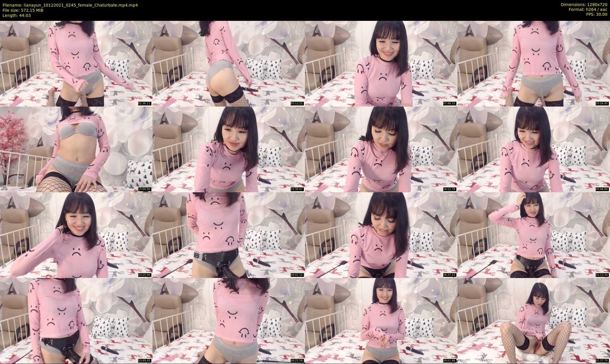 lianayun — 45 minute Chaturbate female cam show recording, 720p, Dec 10, 2021