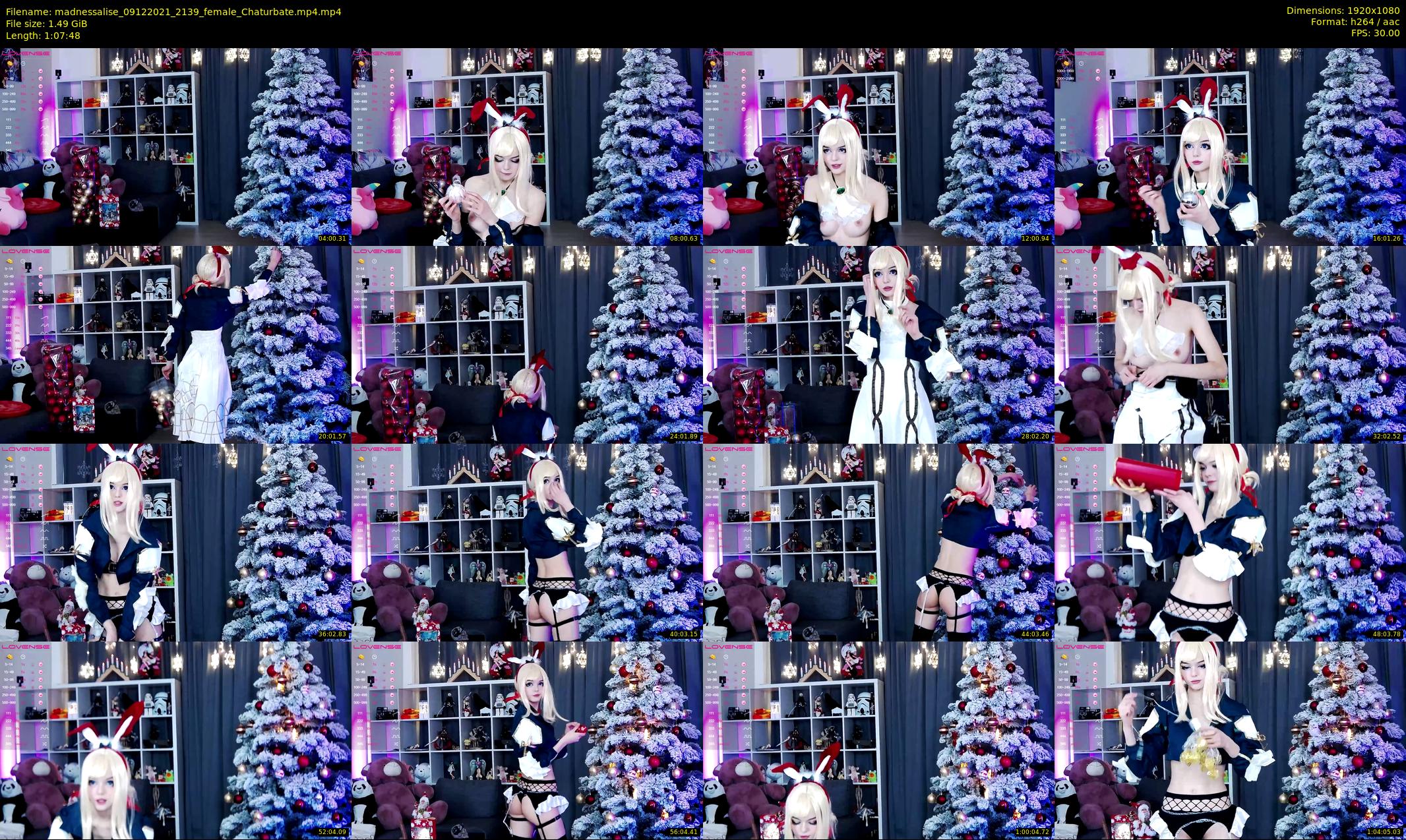 madnessalise — 68 minute Chaturbate female cam show recording, 1080p, Dec 9, 2021
