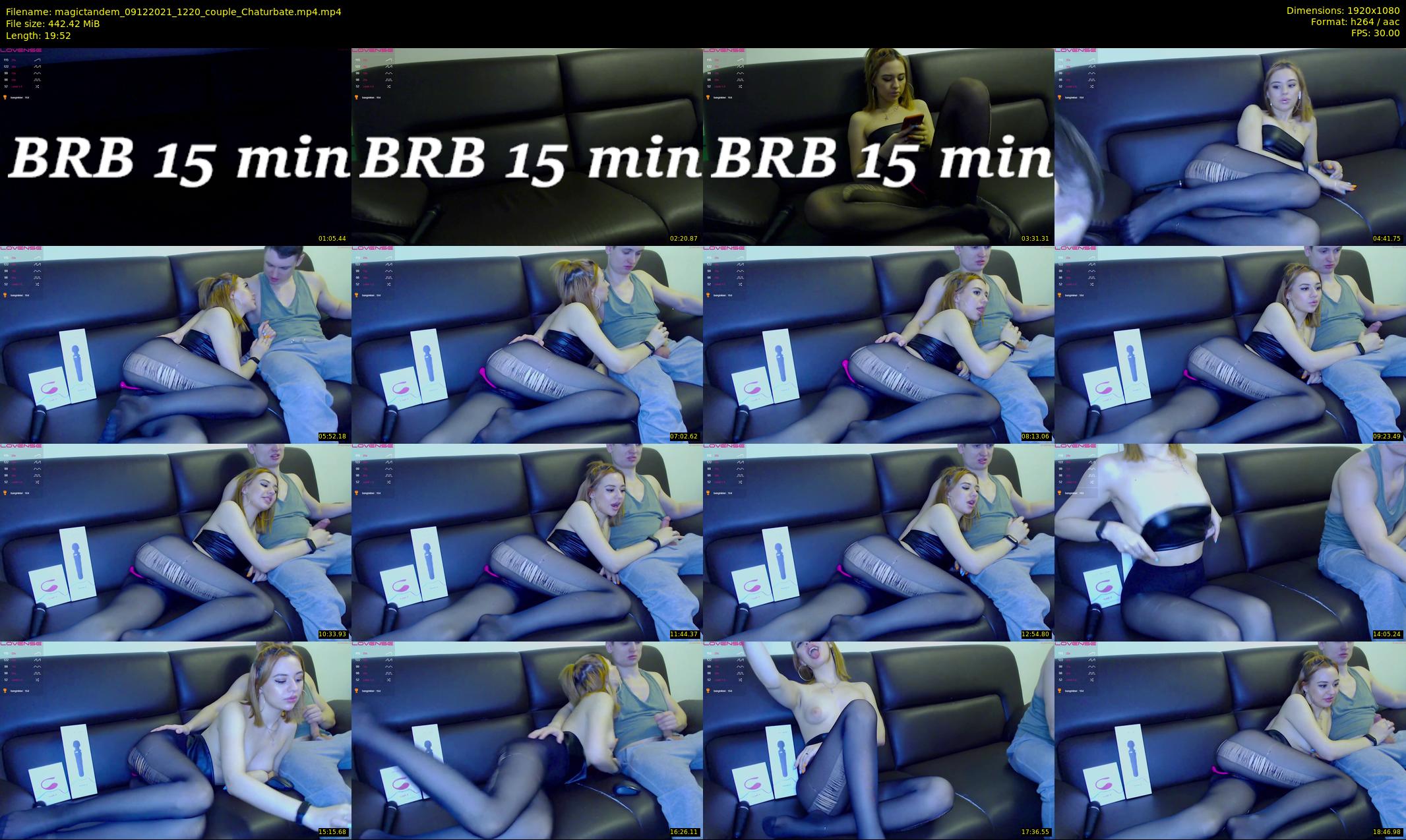 magictandem — 20 minute Chaturbate couple cam show recording, 1080p, Dec 9, 2021