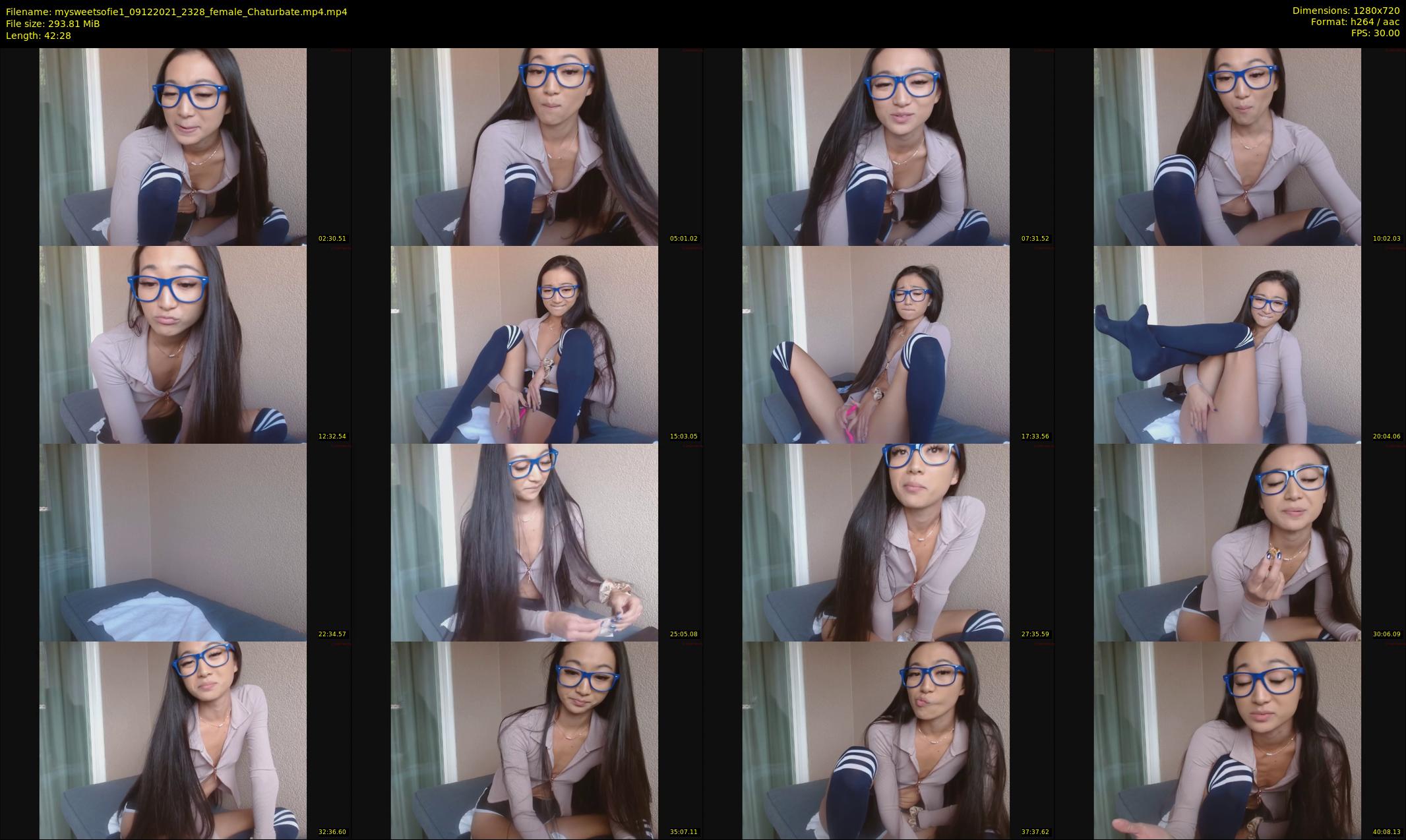 mysweetsofie1 — 43 minute Chaturbate female cam show recording, 720p, Dec 9, 2021