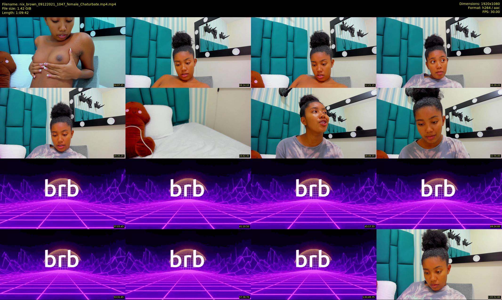 nix_brown — 70 minute Chaturbate female cam show recording, 1080p, Dec 9, 2021