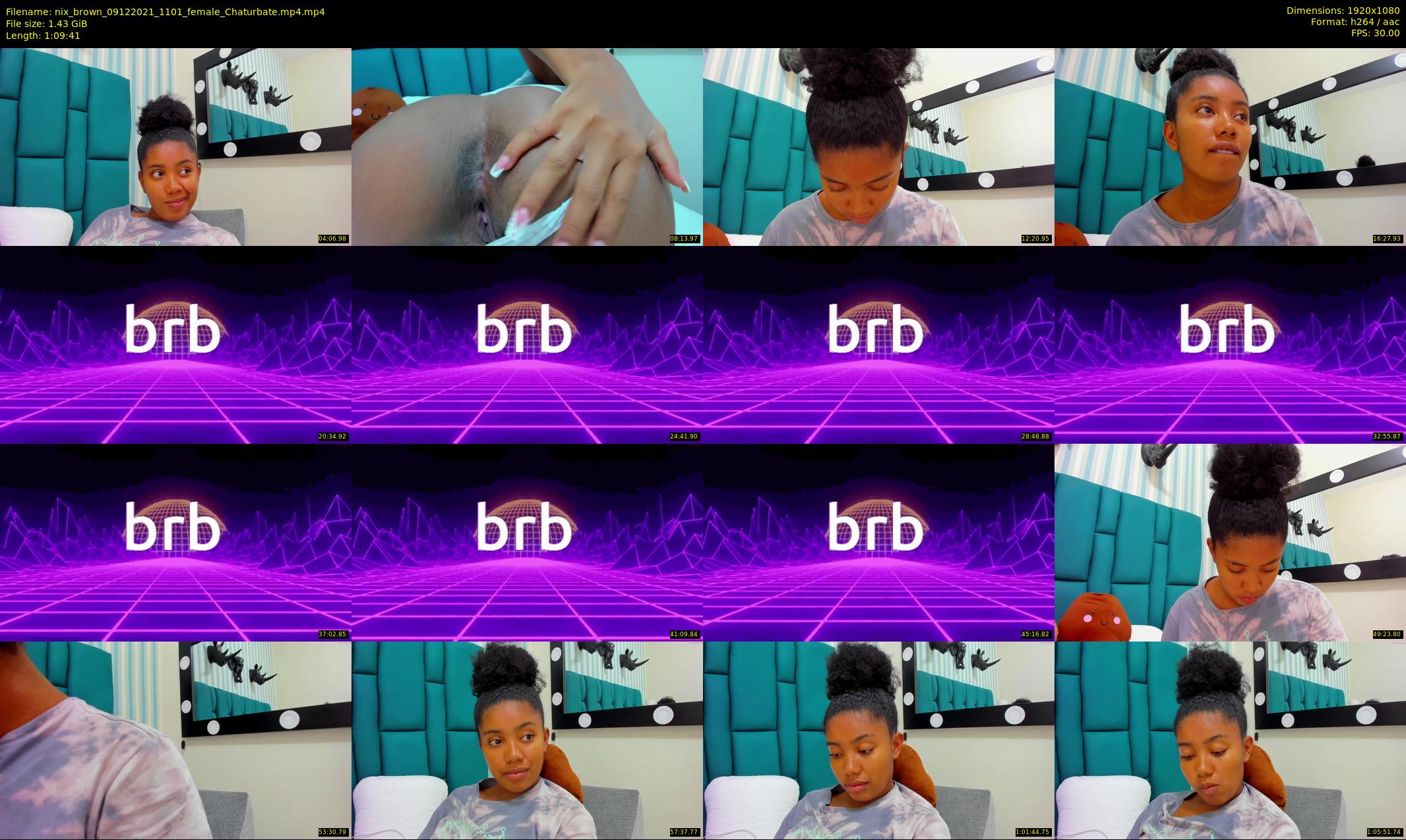 nix_brown — 70 minute Chaturbate female cam show recording, 1080p, Dec 9, 2021