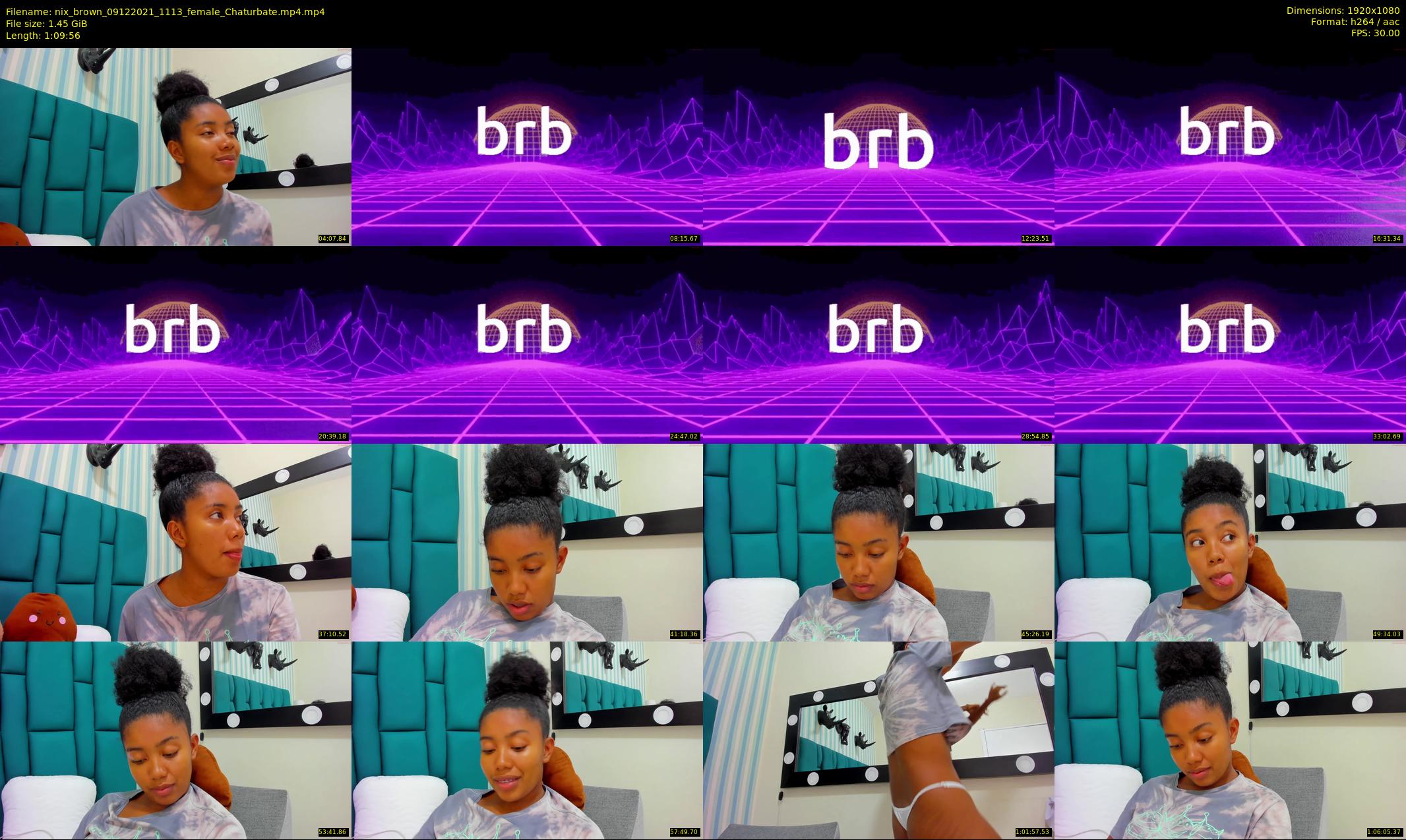nix_brown — 70 minute Chaturbate female cam show recording, 1080p, Dec 9, 2021