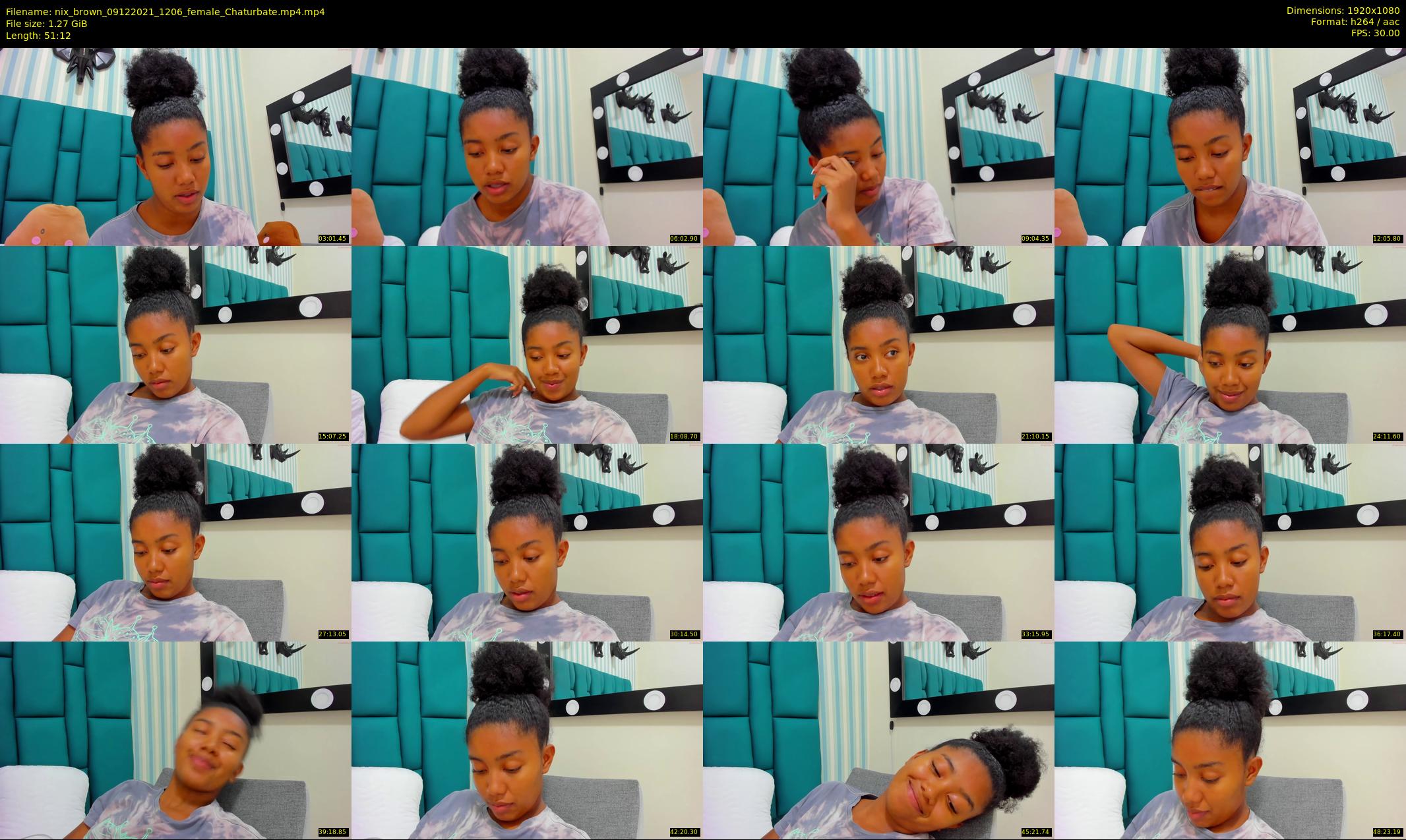 nix_brown — 52 minute Chaturbate female cam show recording, 1080p, Dec 9, 2021