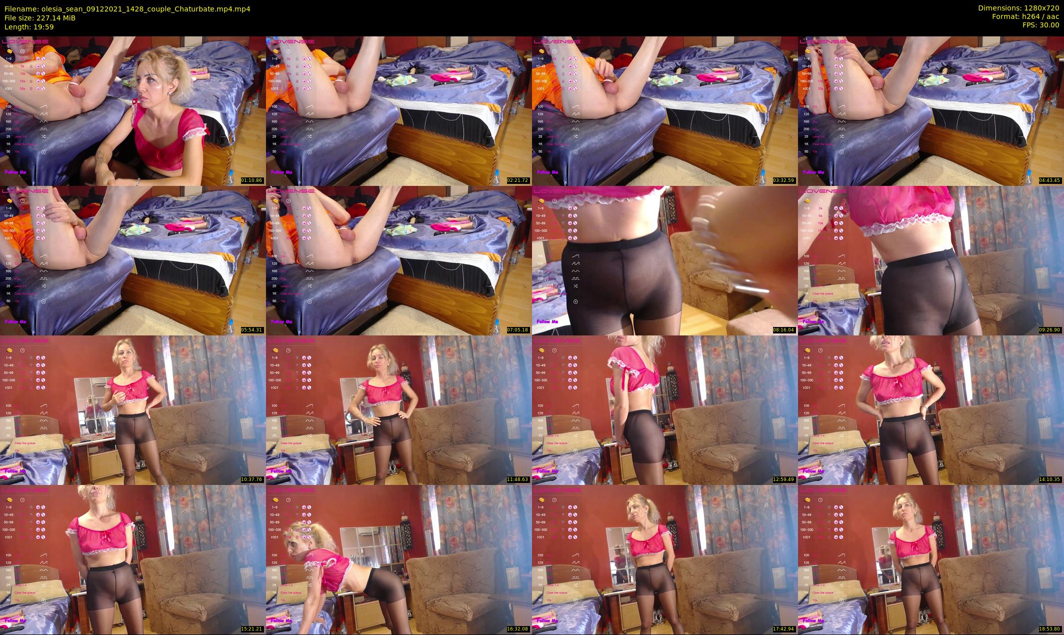 olesia_sean — 20 minute Chaturbate couple cam show recording, 720p, Dec 9, 2021
