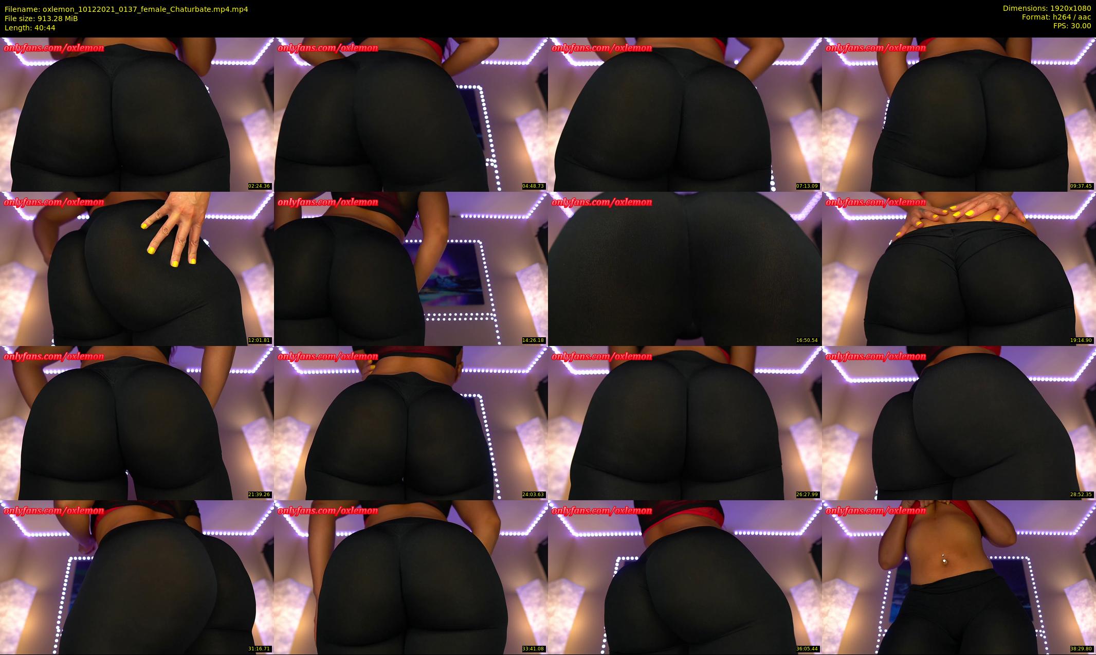 oxlemon — 41 minute Chaturbate female cam show recording, 1080p, Dec 10, 2021