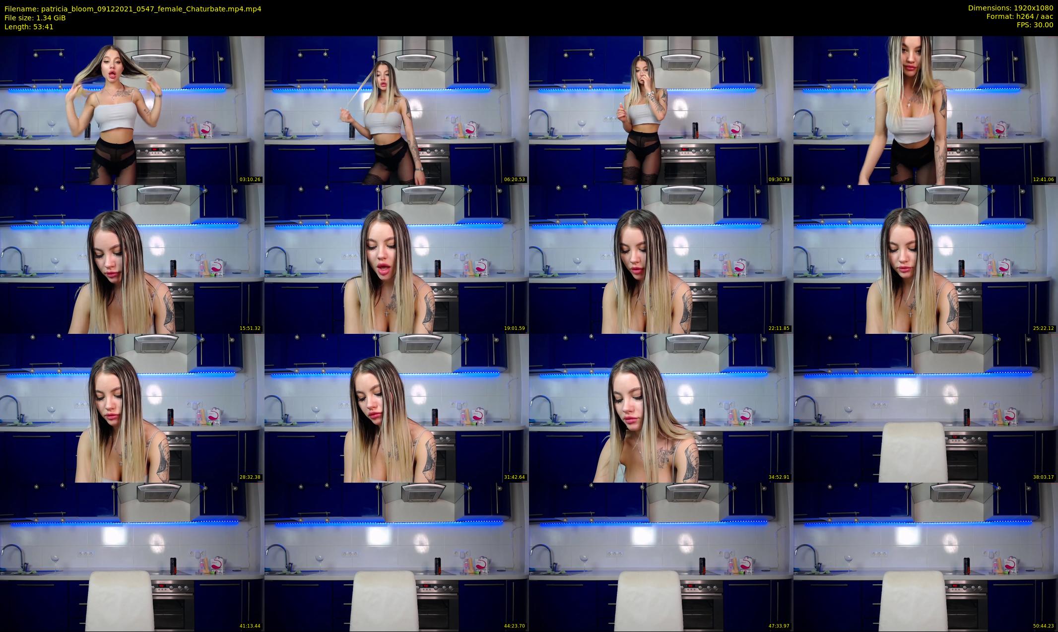 patricia_bloom — 54 minute Chaturbate female cam show recording, 1080p, Dec 9, 2021