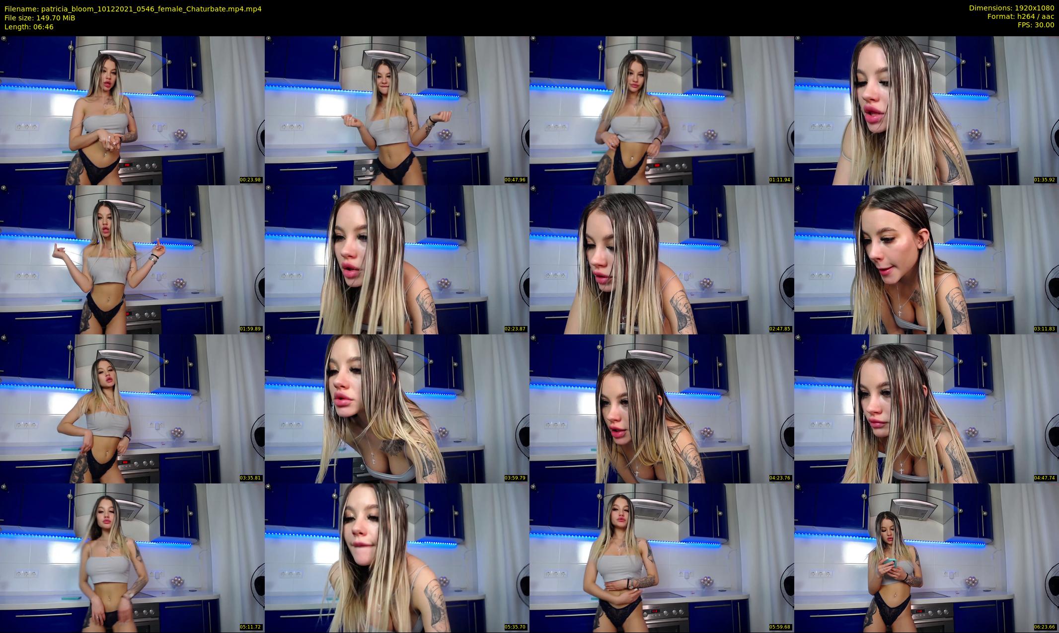 patricia_bloom — 7 minute Chaturbate female cam show recording, 1080p, Dec 10, 2021