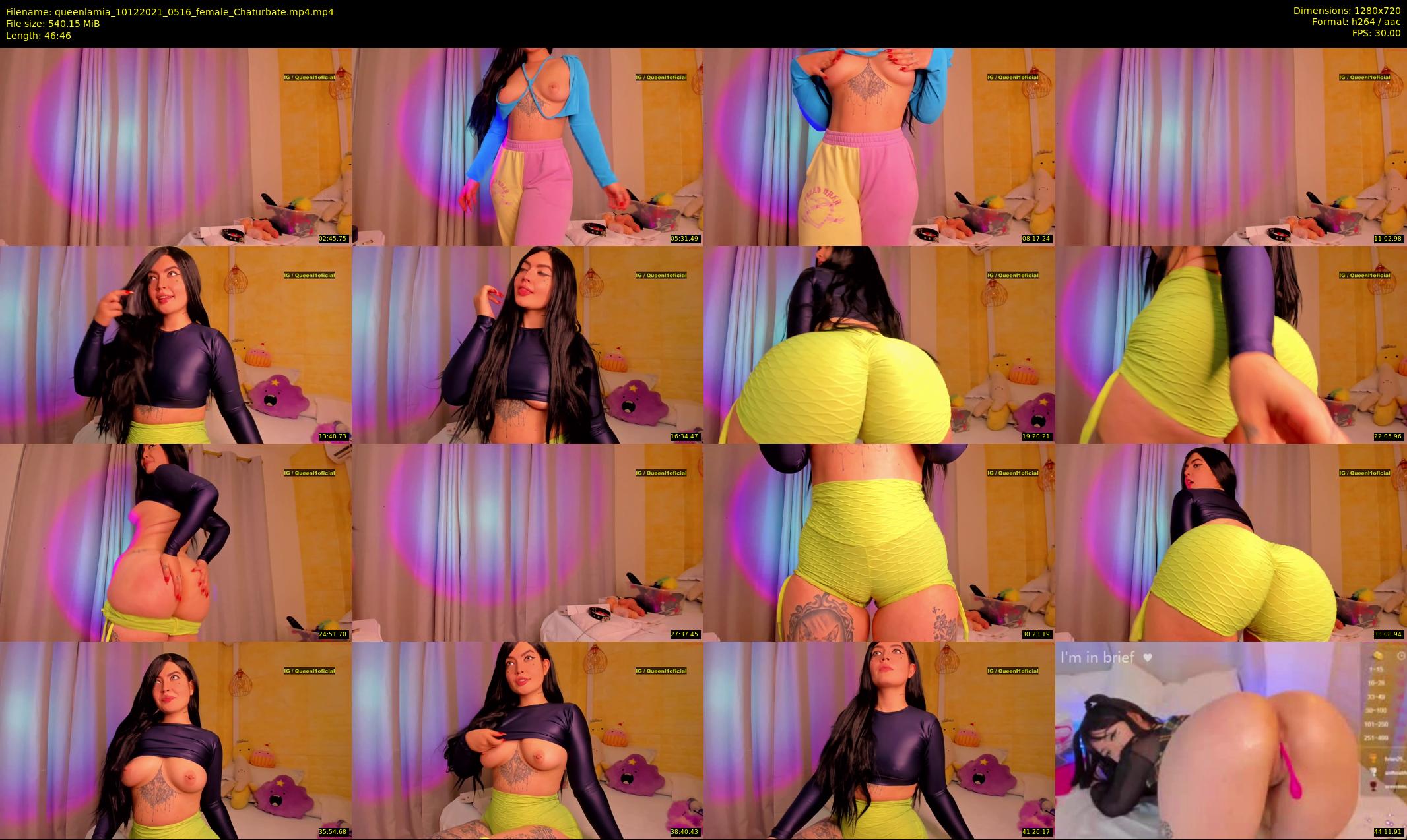 queenlamia — 47 minute Chaturbate female cam show recording, 720p, Dec 10, 2021