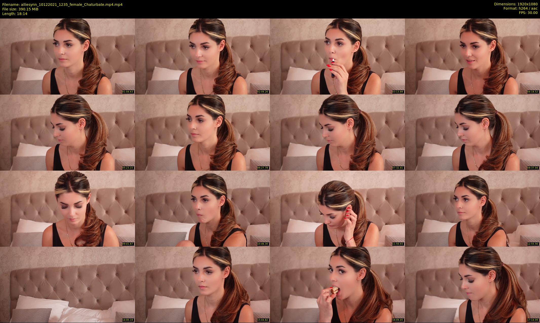 alliesynn — 19 minute Chaturbate female cam show recording, 1080p, Dec 10, 2021