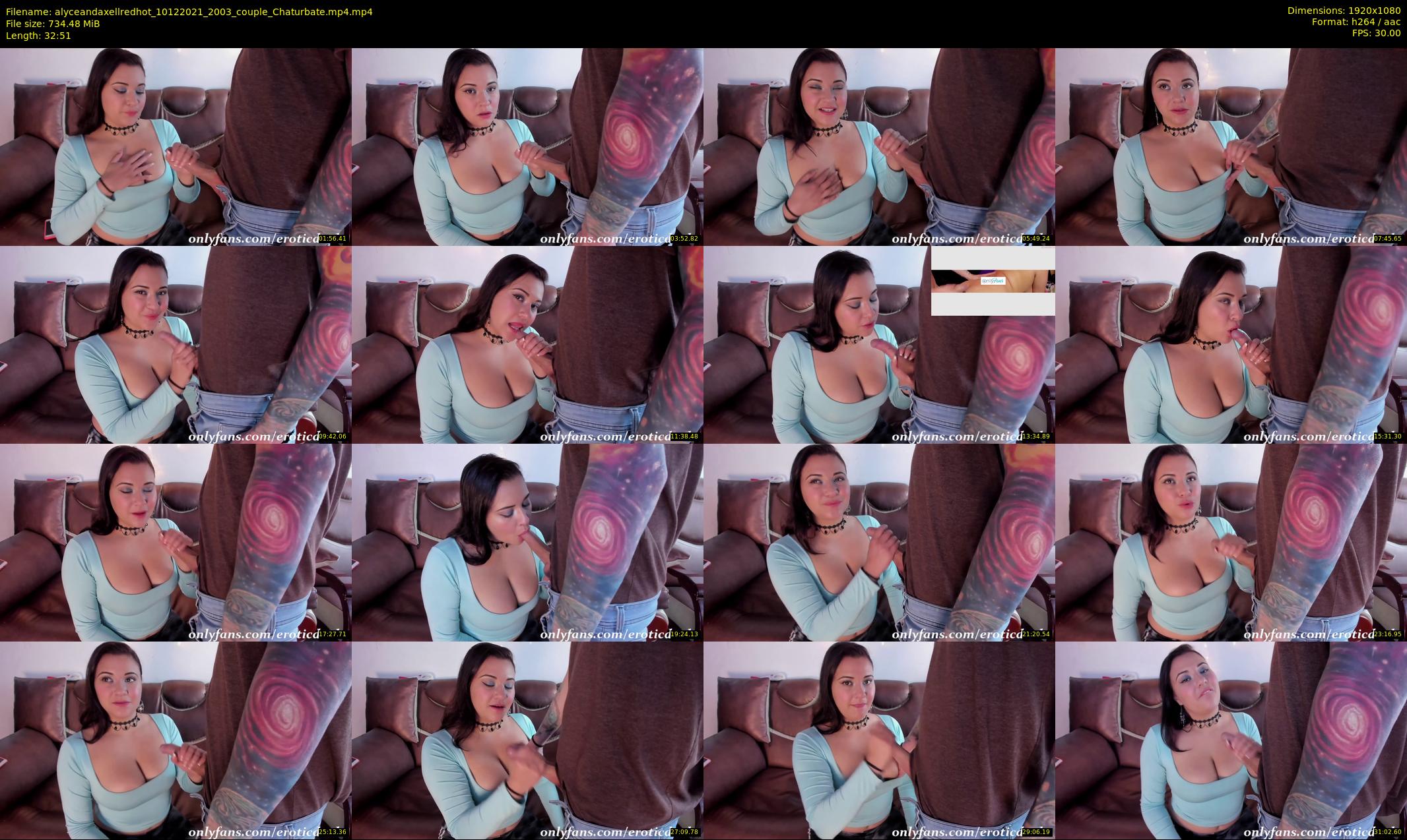 alyceandaxellredhot — 33 minute Chaturbate couple cam show recording, 1080p, Dec 10, 2021