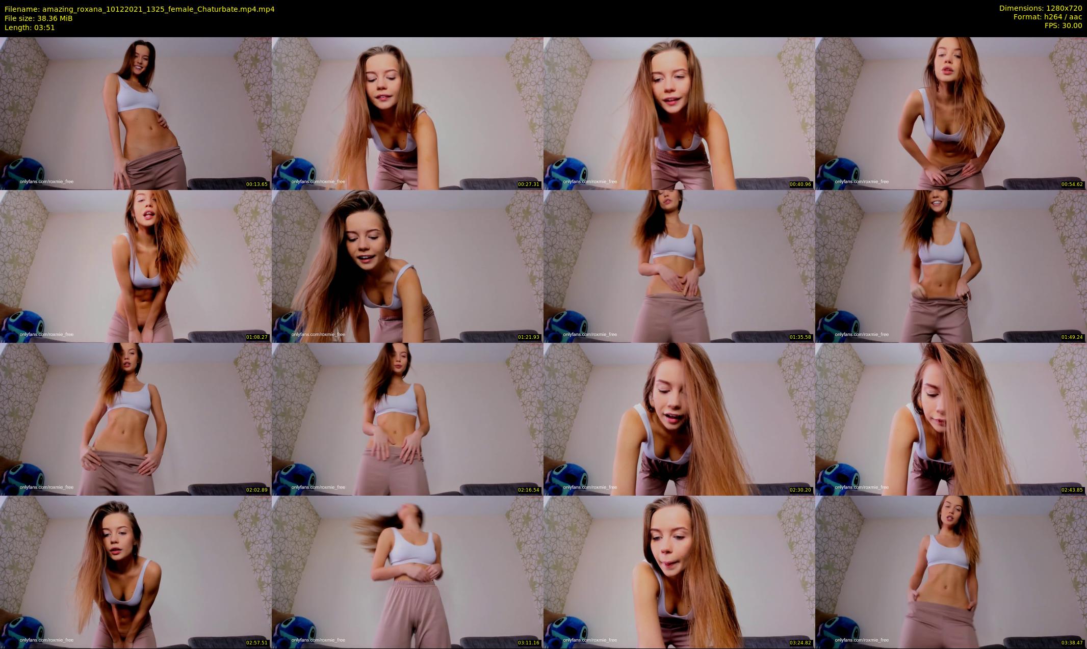 amazing_roxana — 4 minute Chaturbate female cam show recording, 720p, Dec 10, 2021