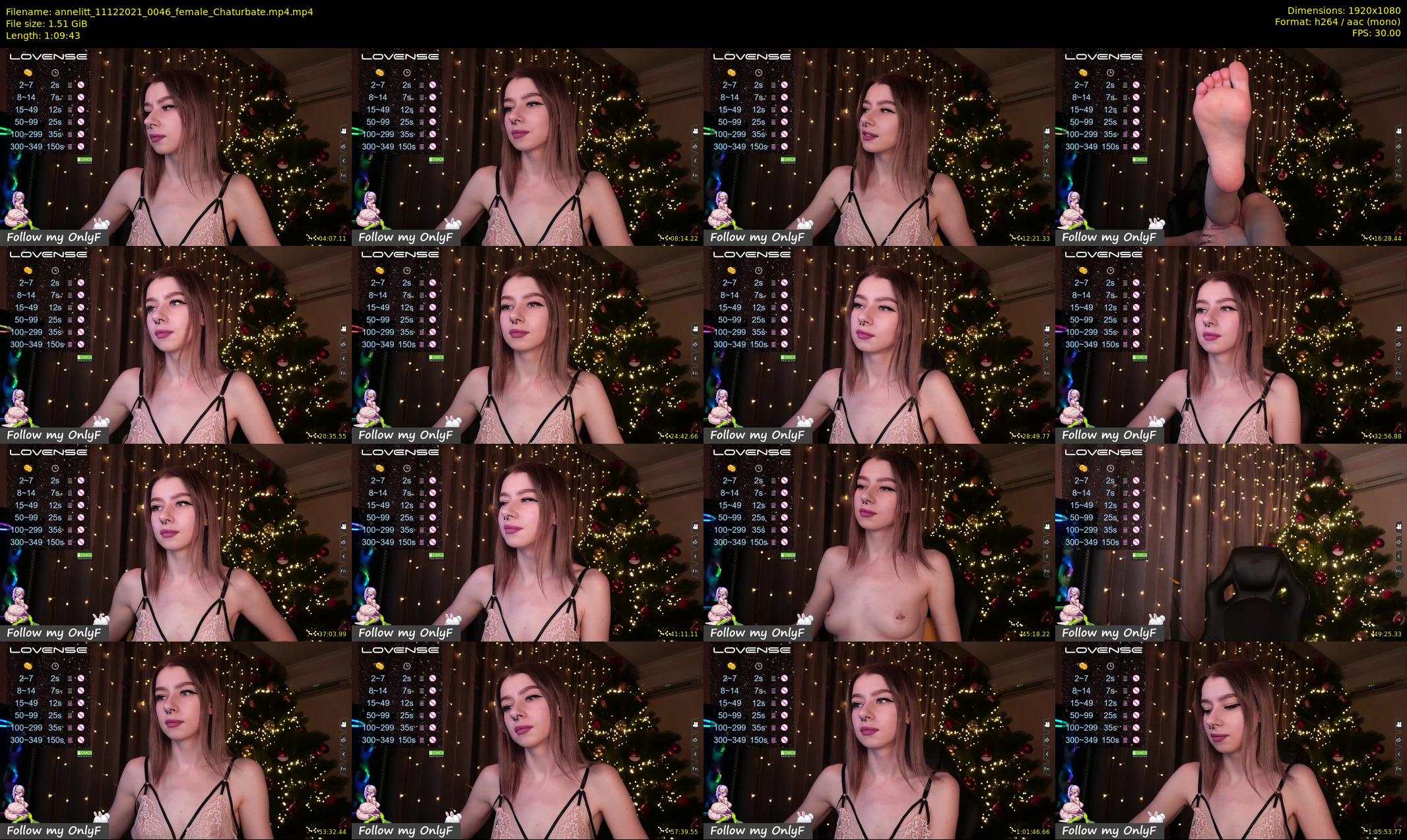 annelitt — 70 minute Chaturbate female cam show recording, 1080p, Dec 11, 2021