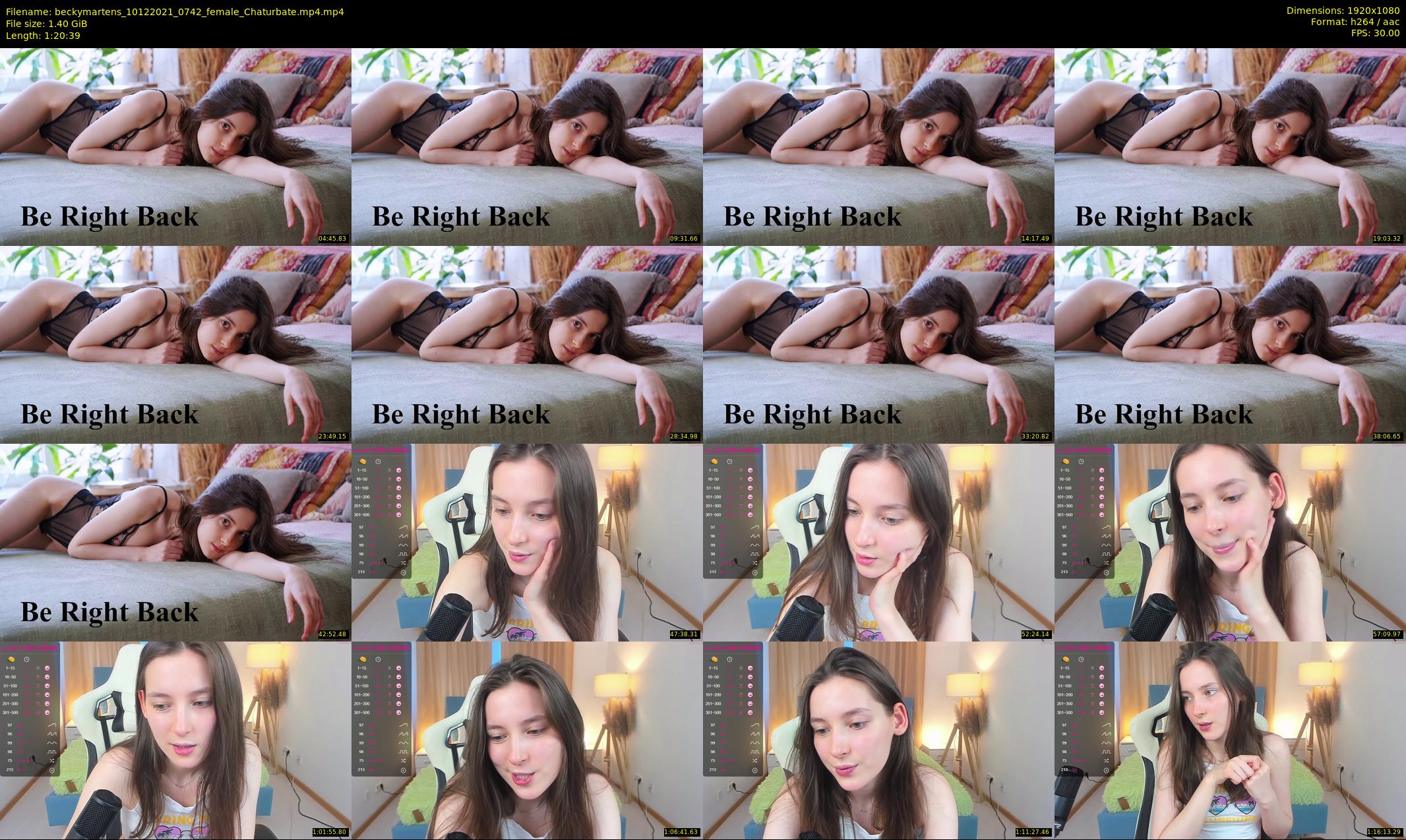 beckymartens — 81 minute Chaturbate female cam show recording, 1080p, Dec 10, 2021