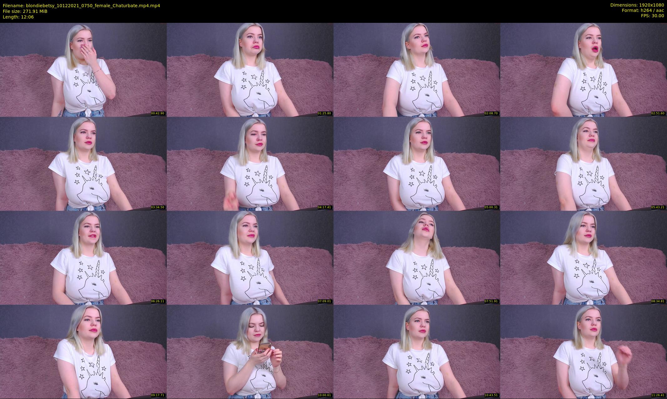 blondiebetsy — 13 minute Chaturbate female cam show recording, 1080p, Dec 10, 2021