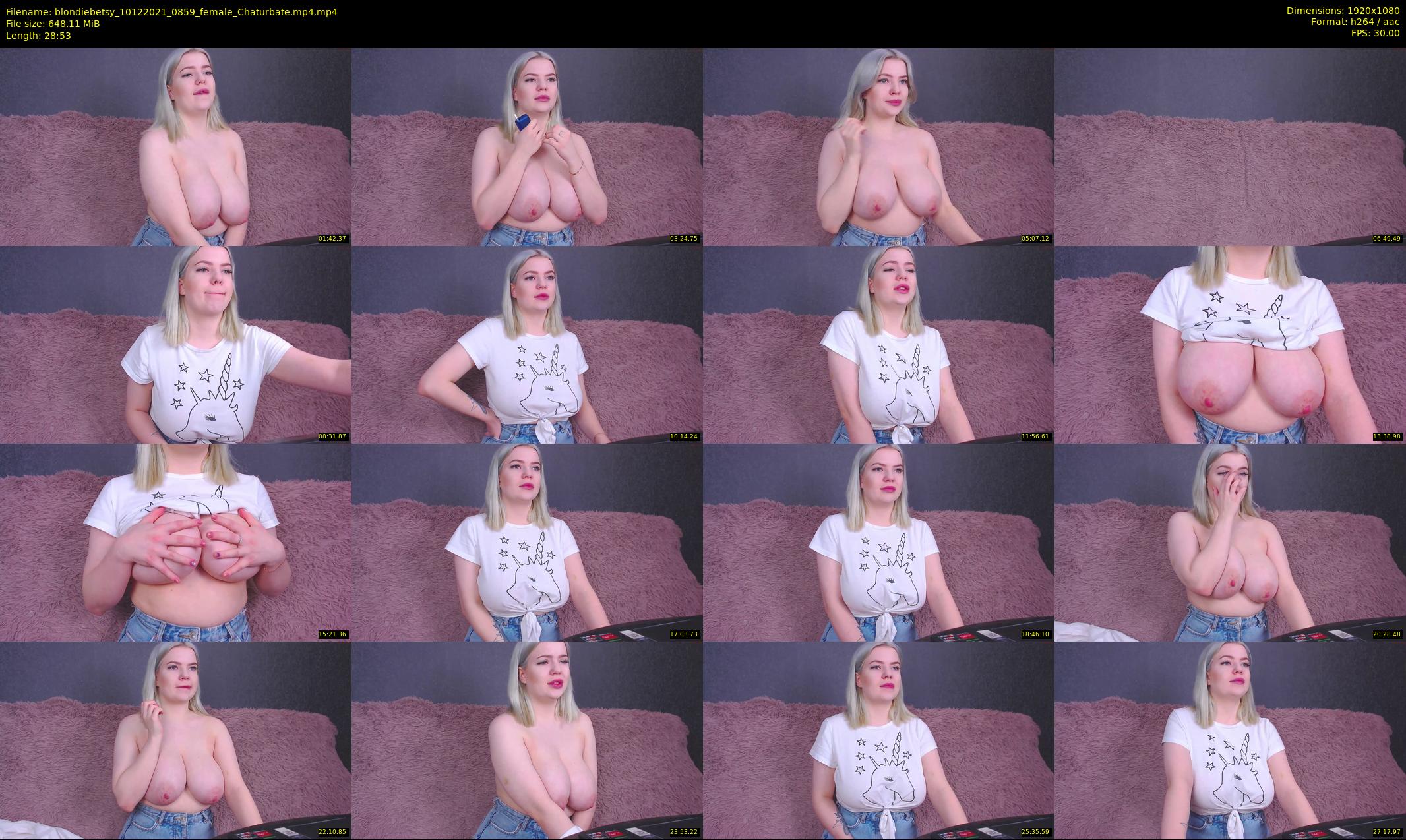 blondiebetsy — 29 minute Chaturbate female cam show recording, 1080p, Dec 10, 2021