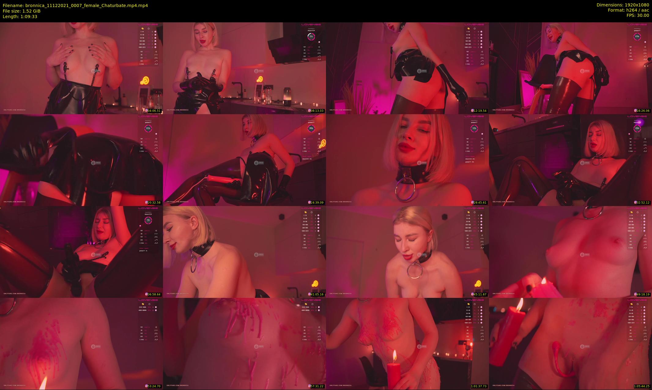 bronnica — 70 minute Chaturbate female cam show recording, 1080p, Dec 11, 2021