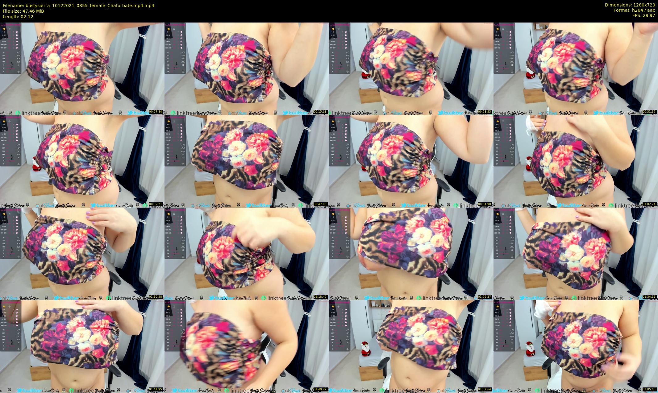 bustysierra — 3 minute Chaturbate female cam show recording, 720p, Dec 10, 2021