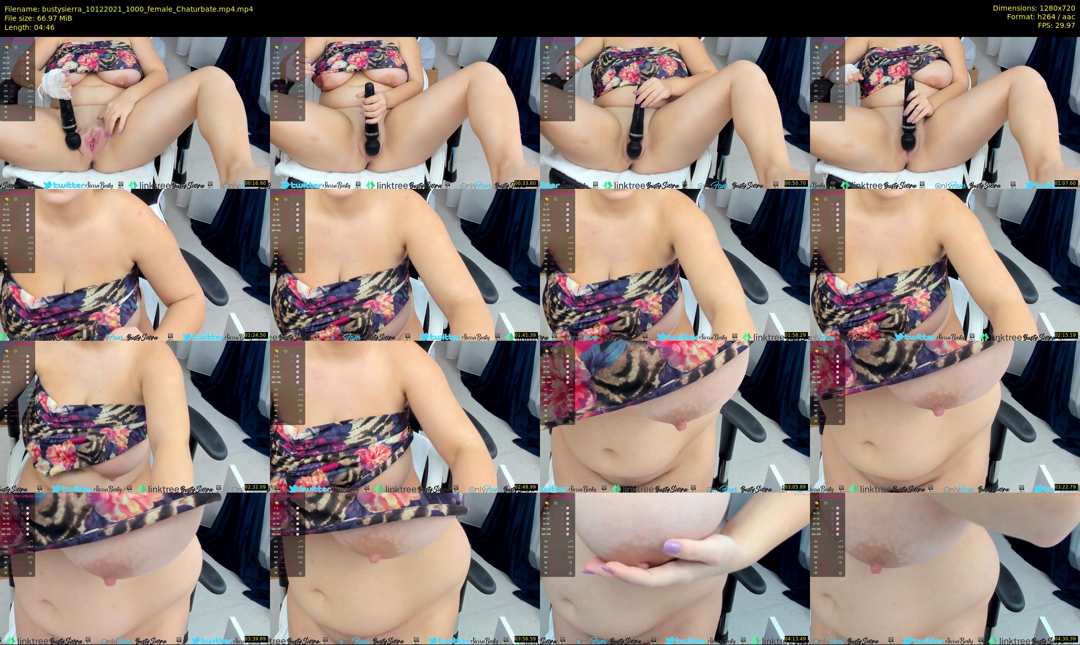bustysierra — 5 minute Chaturbate female cam show recording, 720p, Dec 10, 2021