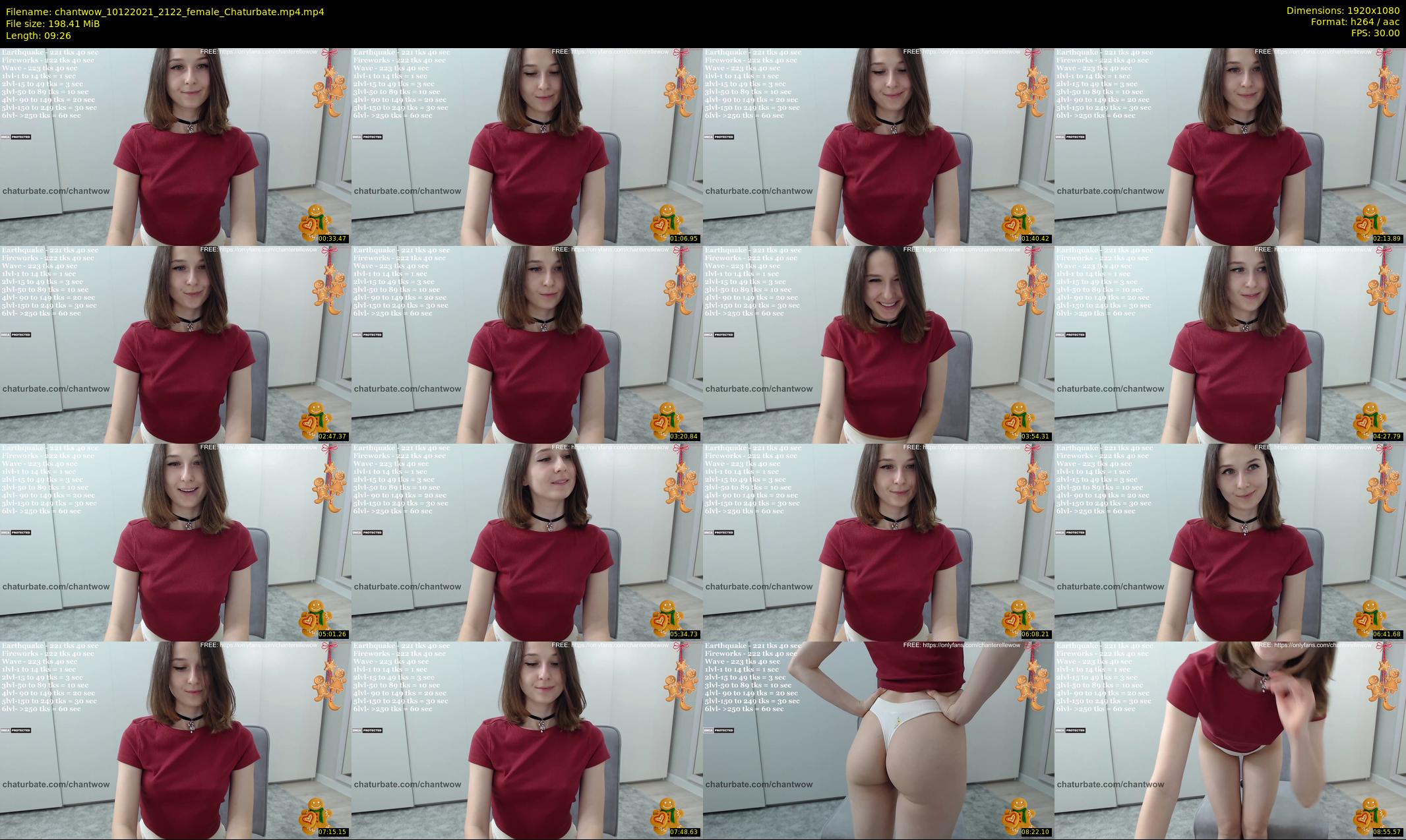 chantwow — 10 minute Chaturbate female cam show recording, 1080p, Dec 10, 2021